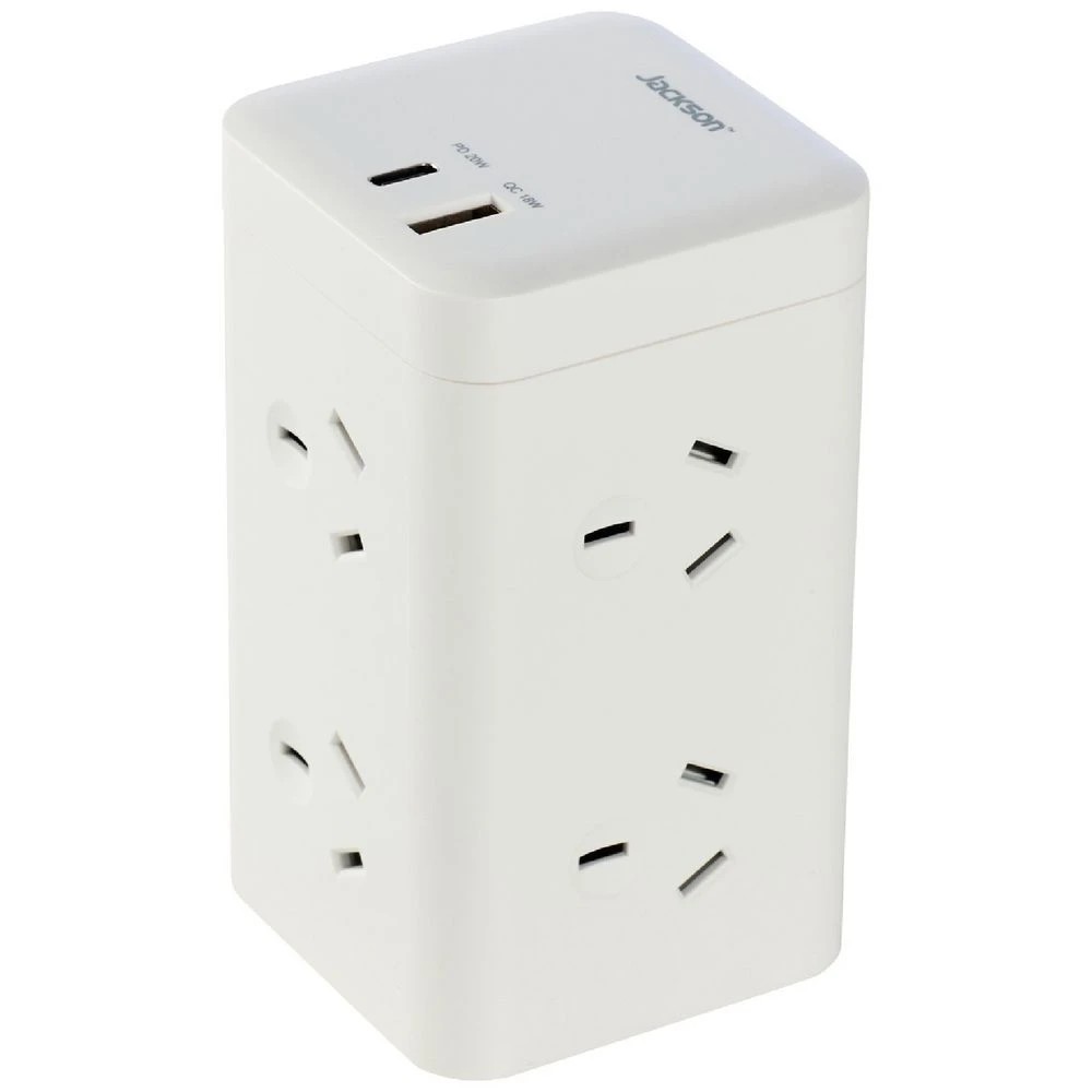 1 Jackson 6 Outlet Power Block with 2x USB, 1 of 5