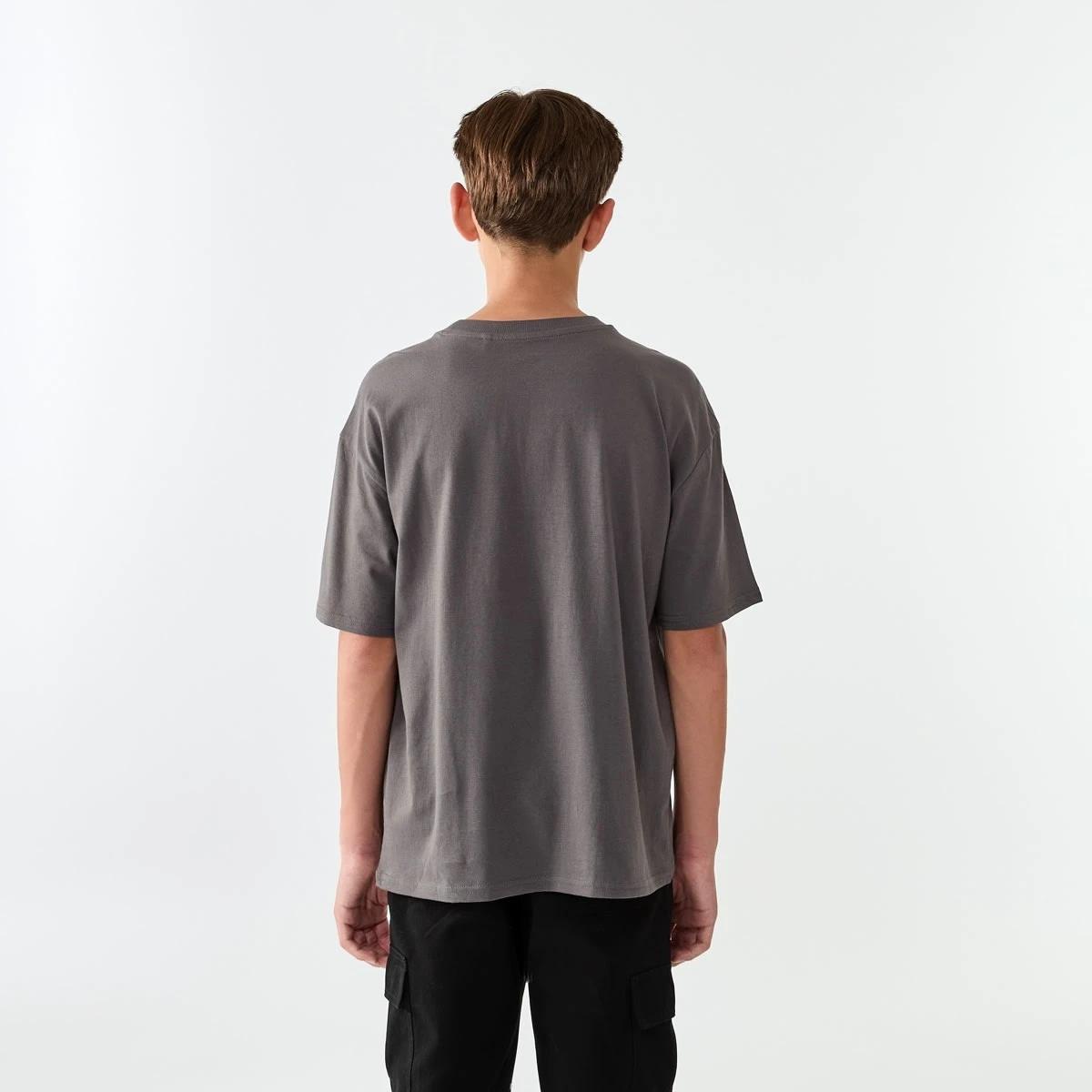 2 Short Sleeve Oversized Graphic T-shirt Gry Bballp, 2 of 8