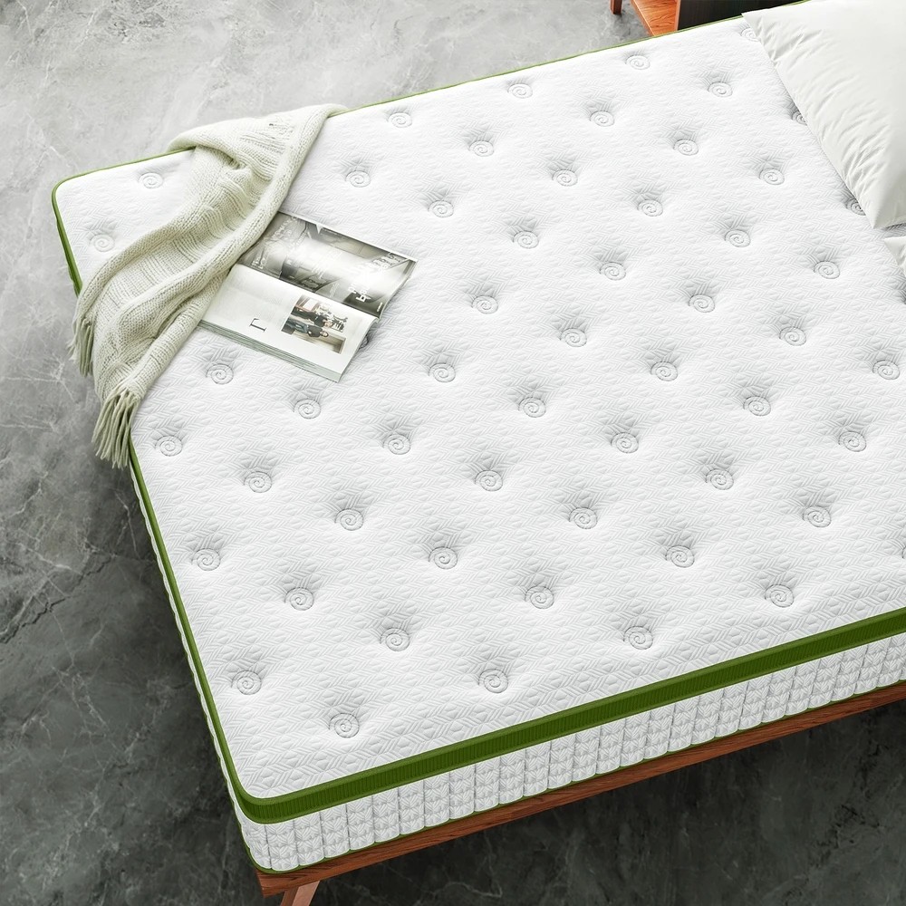 5 BedStory Queen Mattress 34cm Medium  Hybrid Mattress for Pressure Relief Motion Isolation - Queen Bed - White, 5 of 10