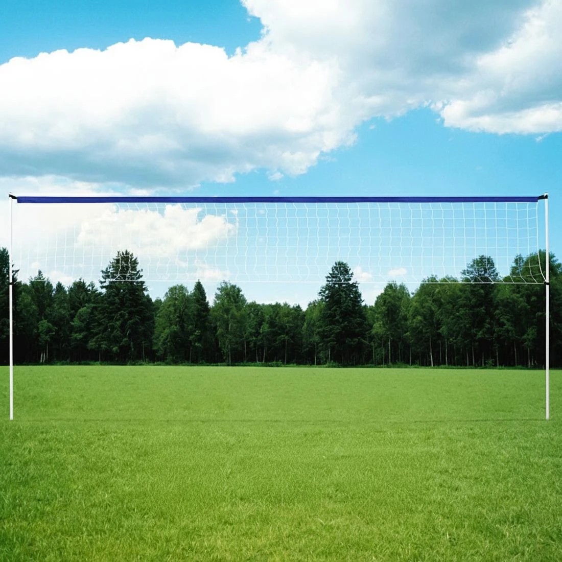 4 Everfit 6M Portable Volleyball Net Set Adjustable Height Multi-Sport Net with Ball and Bag - Blue, 4 of 6