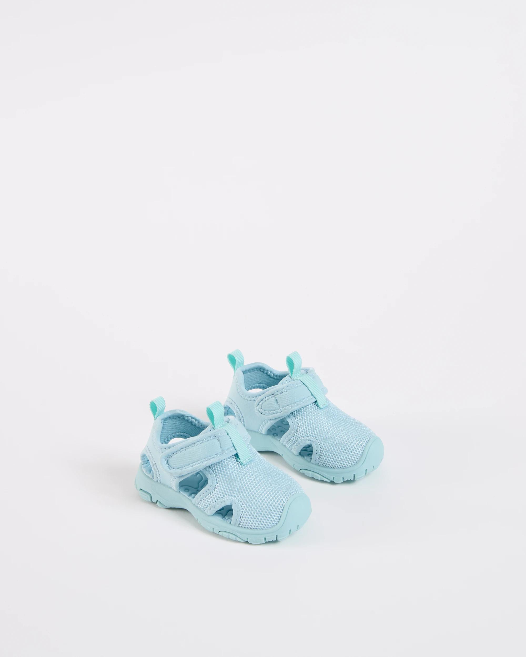2 Target Baby First Walker Tech Sandals BLUE, 2 of 3