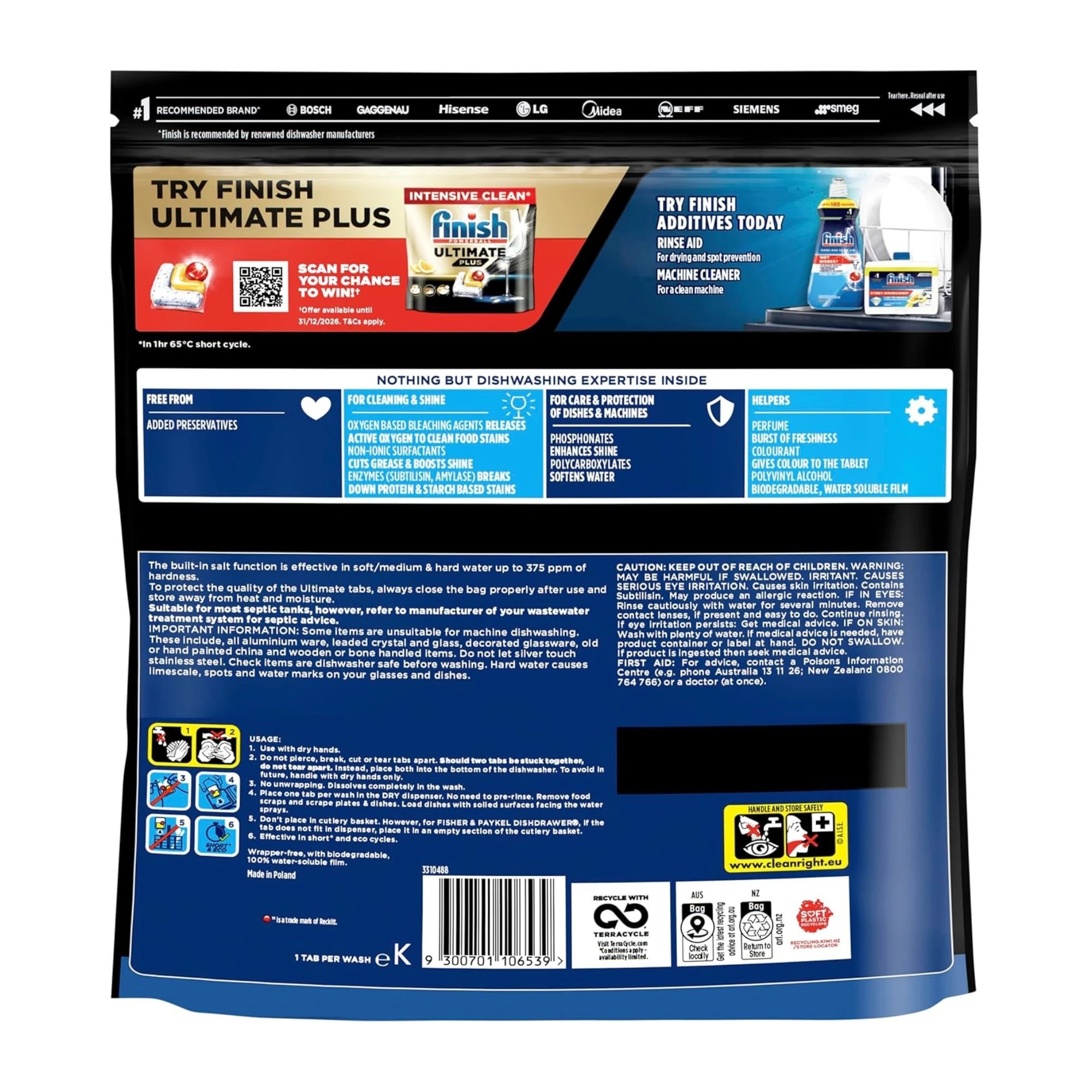 2 Finish Ultimate Dishwasher Tablets Lemon 75'S X3, 2 of 2