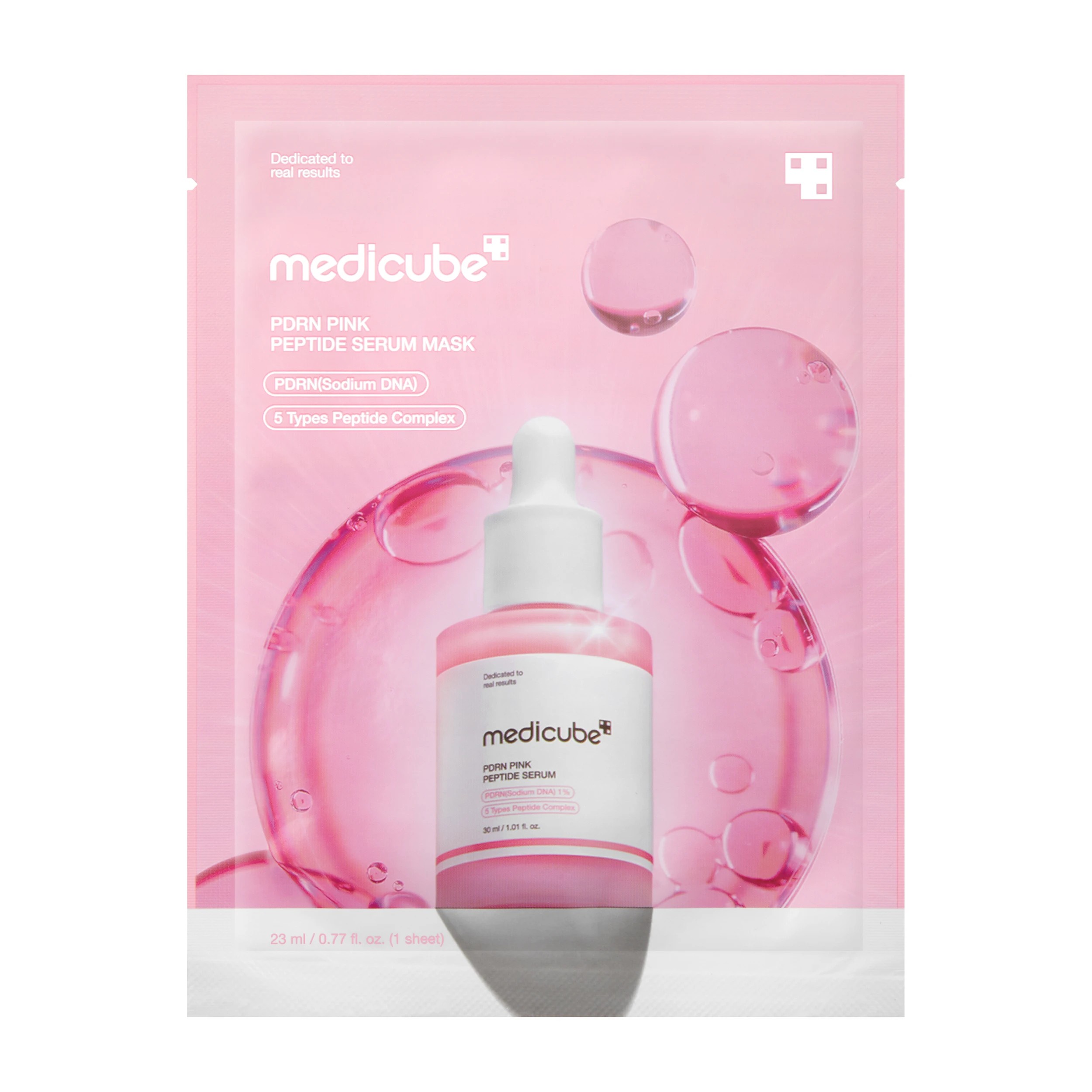 1 Medicube PDRN Pink Peptide Serum Mask 23ml, 1 of 4