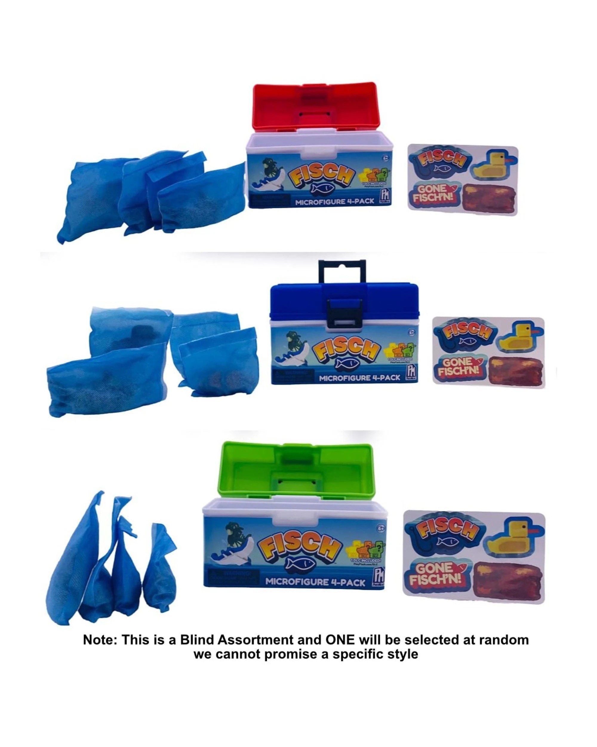 3 Fisch Roblox Series 1 Collectable 4 Pack Microfigure Blind Box, 3 of 4