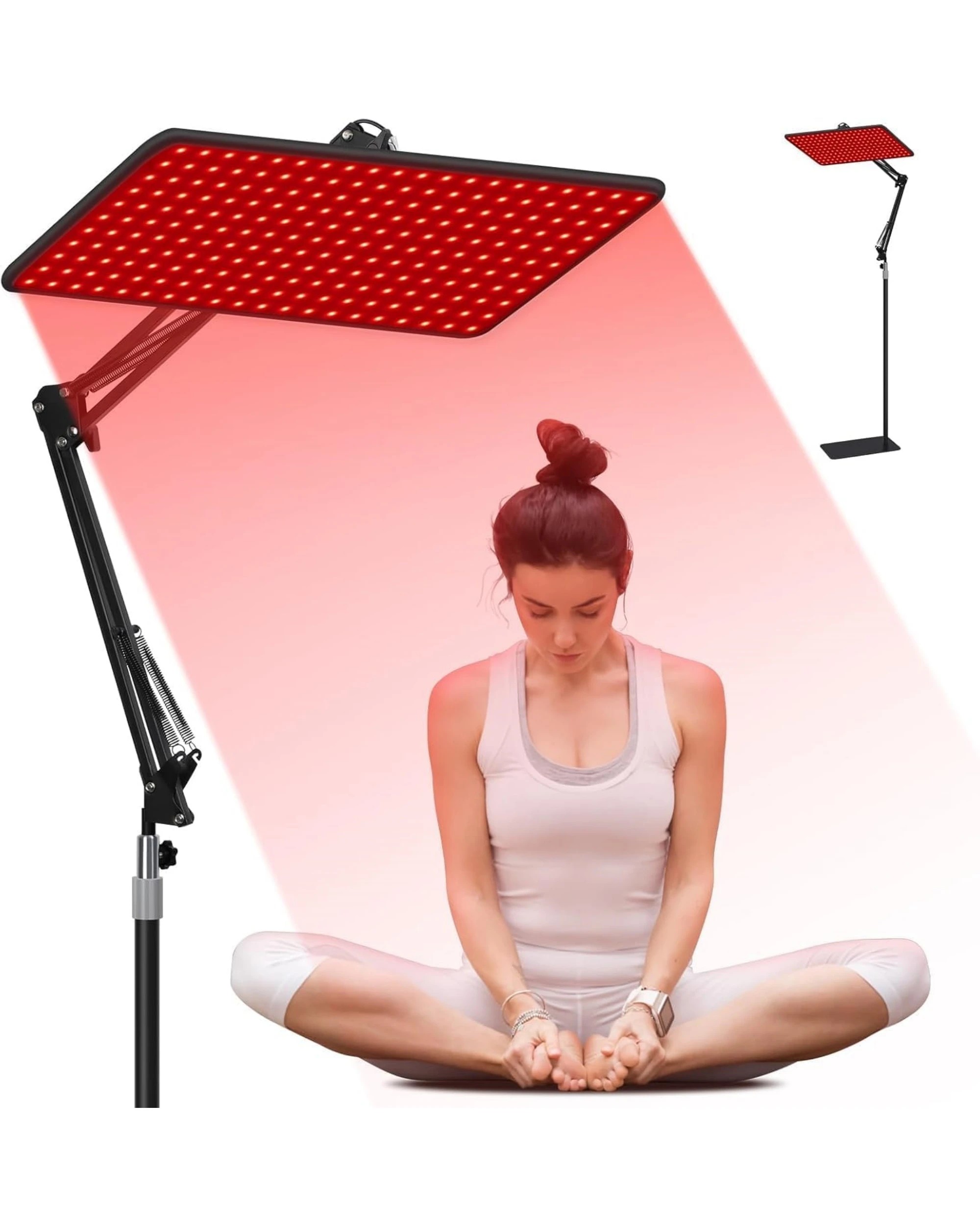 3 Advwin Red Light for Body and Face Infrared Light Therapy with Stand 40x20cm - Black, 3 of 9