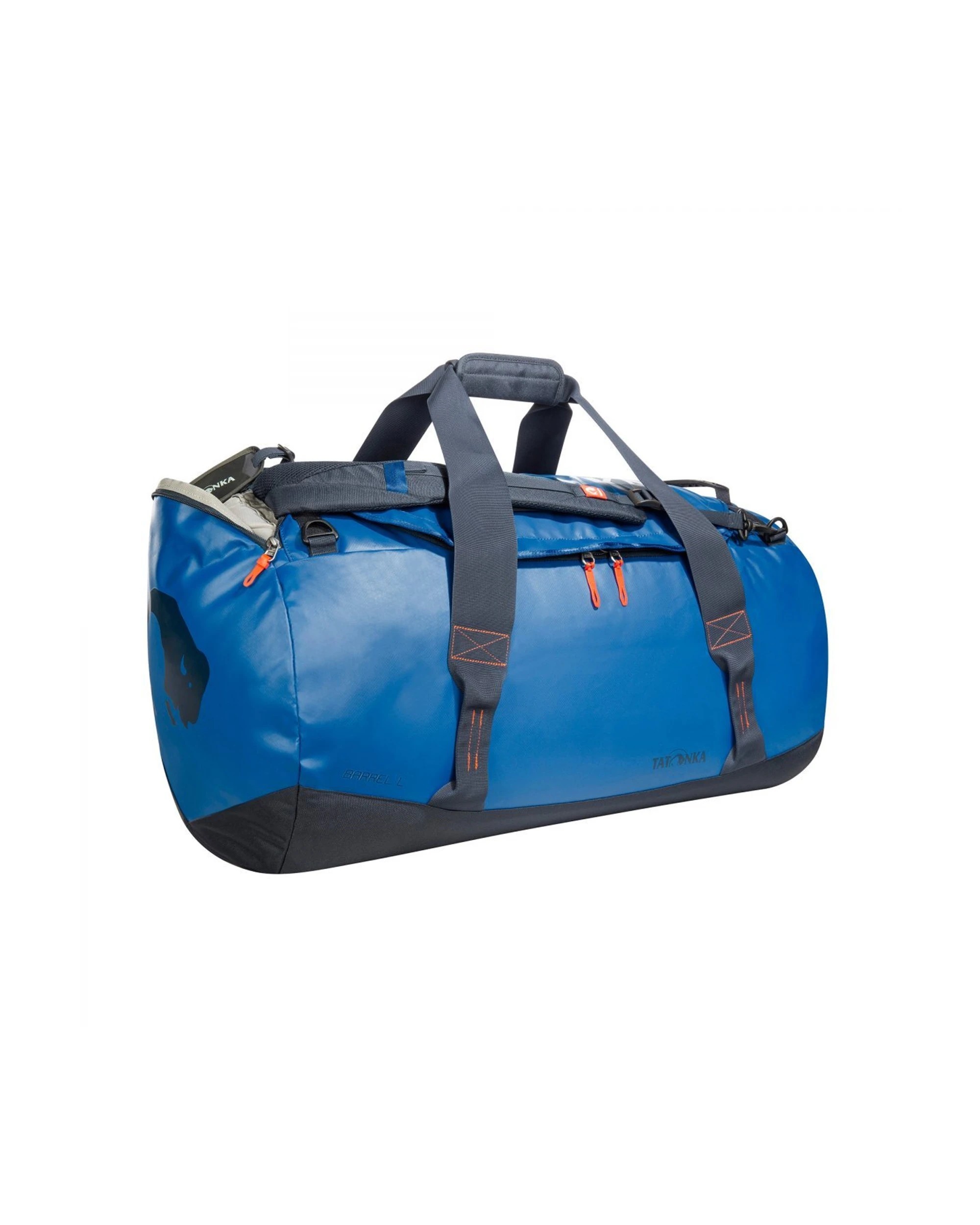 1 Tatonka Travel Barrel Duffle Bag Large 85L With Backpack Straps - Blue, 1 of 4