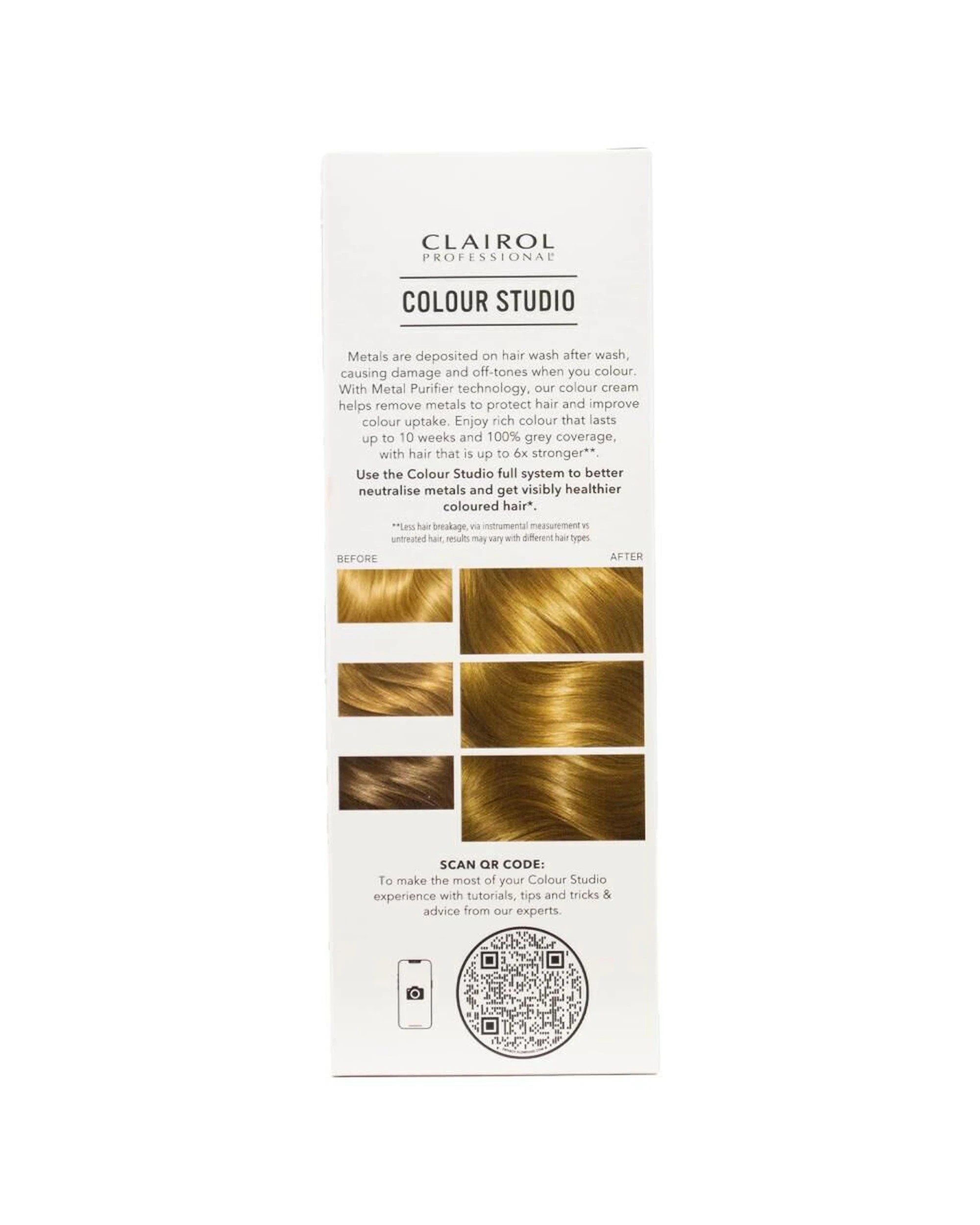 3 Clairol 6PK Professional Permanent Hair Colour Studio 8/1 Cool Chai - Brown, 3 of 5