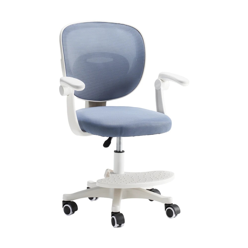 1 PlayPals Kids Desk Chair Adjustable Student Office Seat with Footrest - Blue, 1 of 3