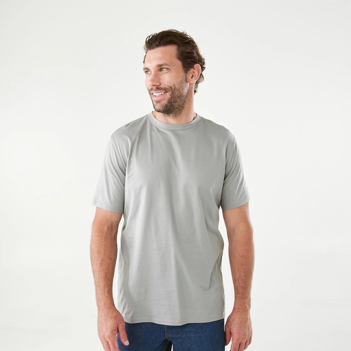 1 Australian Cotton Crew Neck T-shirt Alloy, 1 of 5