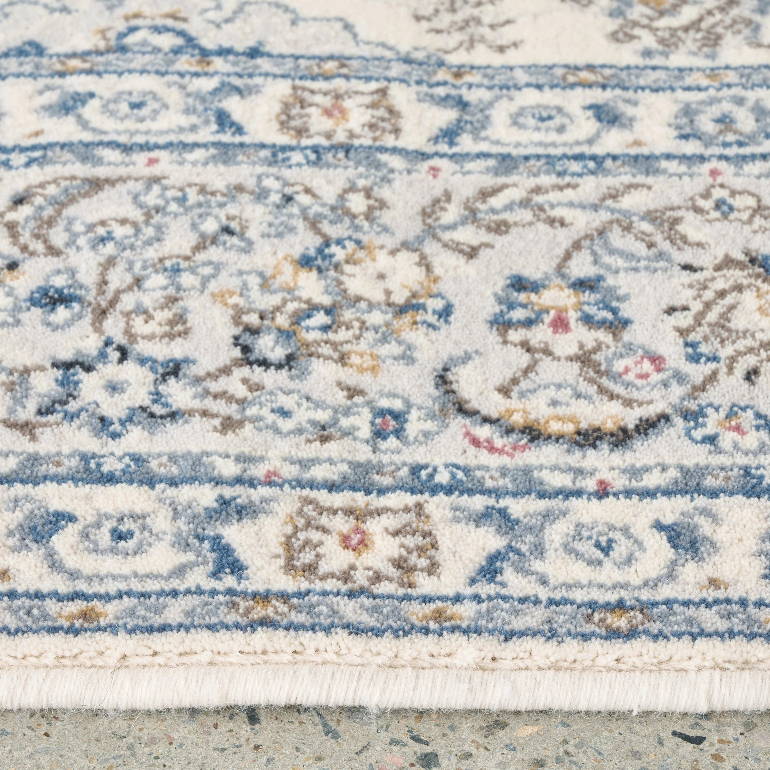4 Common Ground Rugs Tempo Kashan 340x240cm - Extra Large NZ Wool Rug - White, 4 of 6