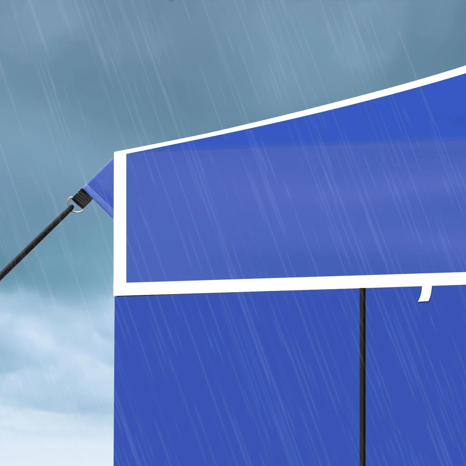 4 Alfordson Pop Up Marquee Side Wall Portable 3x4.5m Gazebo - Blue, 4 of 10
