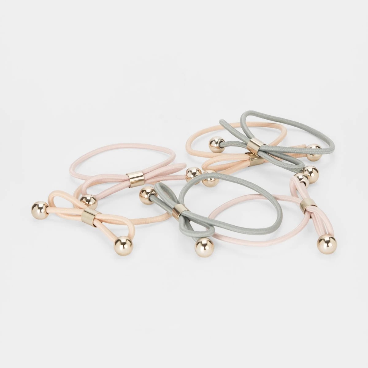 3 6 Pack Bow Bobble Hair Ties, 3 of 5