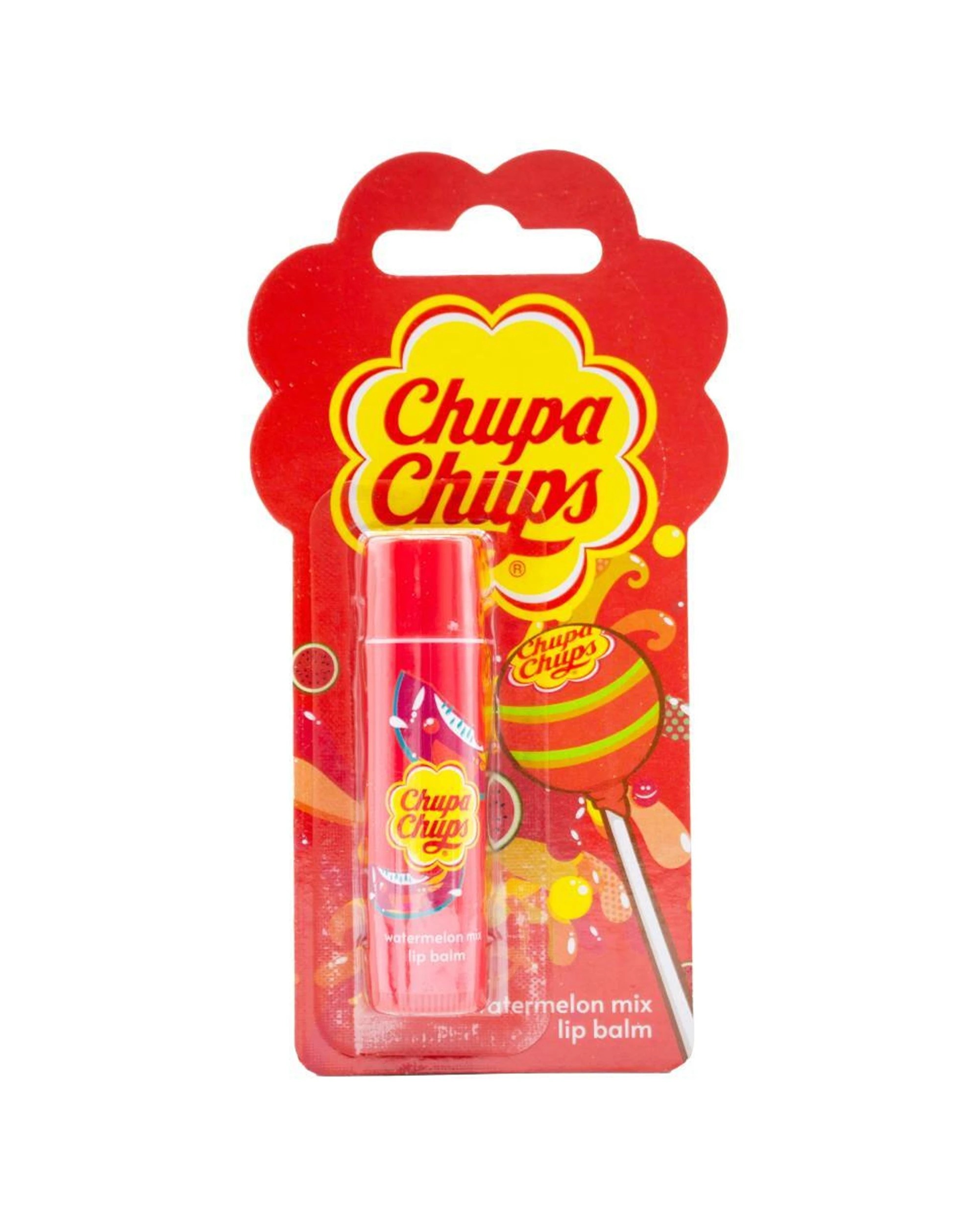 2 Chupa Chups 6PK Moisturising Lip Balm Stick Watermelon Mix Scent - Red, 2 of 3