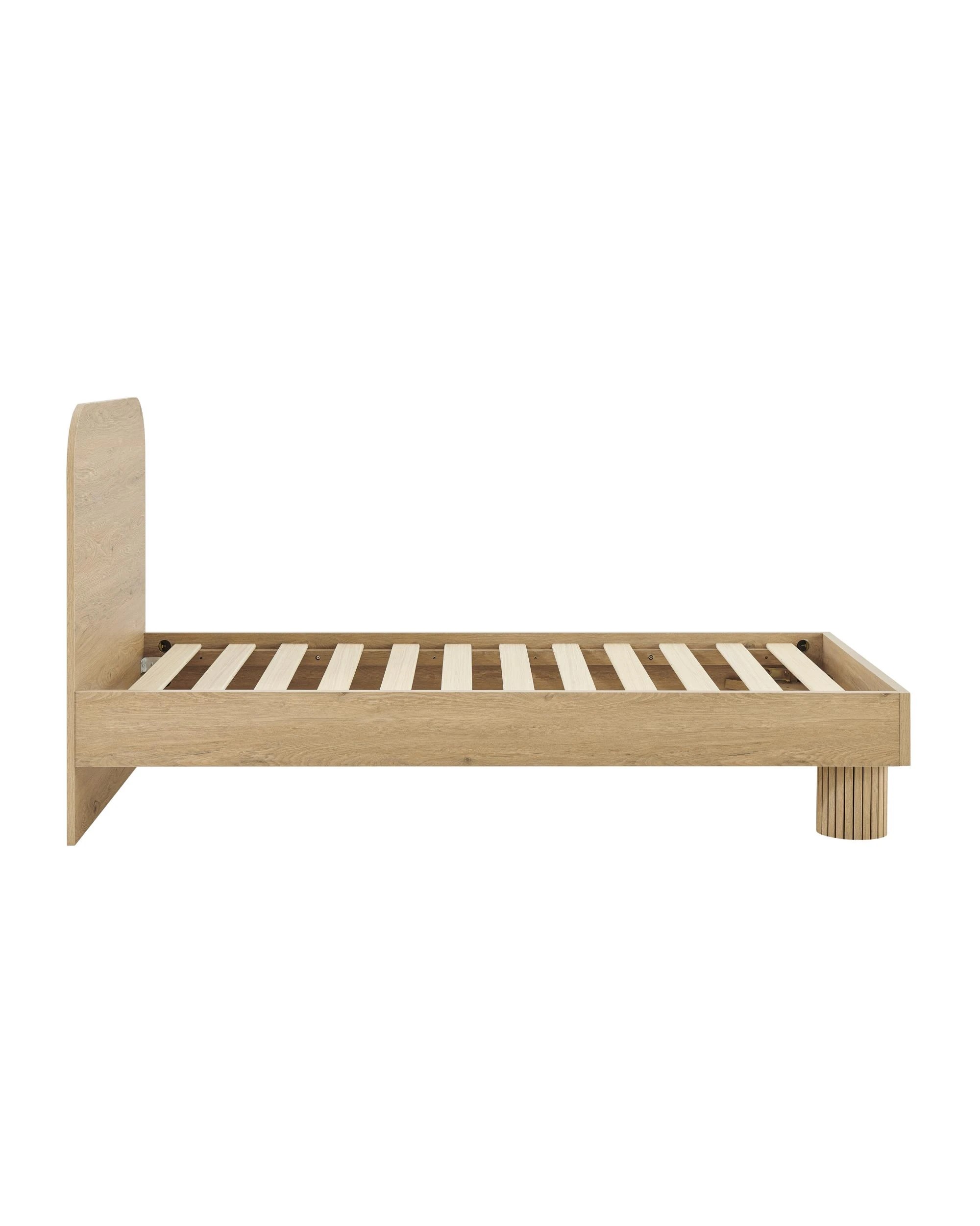 4 Kodu Bed Frame Single Rounded - Natural, 4 of 9