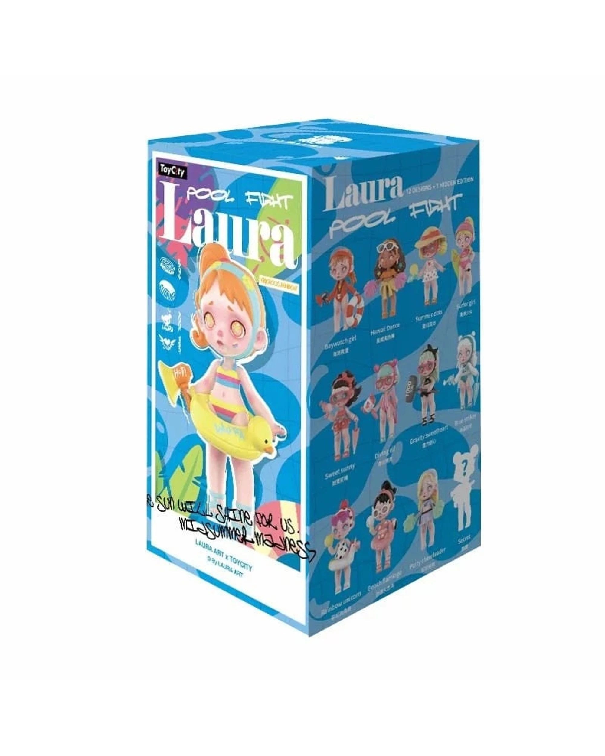 1 ToyCity Laura Pool Fight Figure Blind Box, 1 of 10
