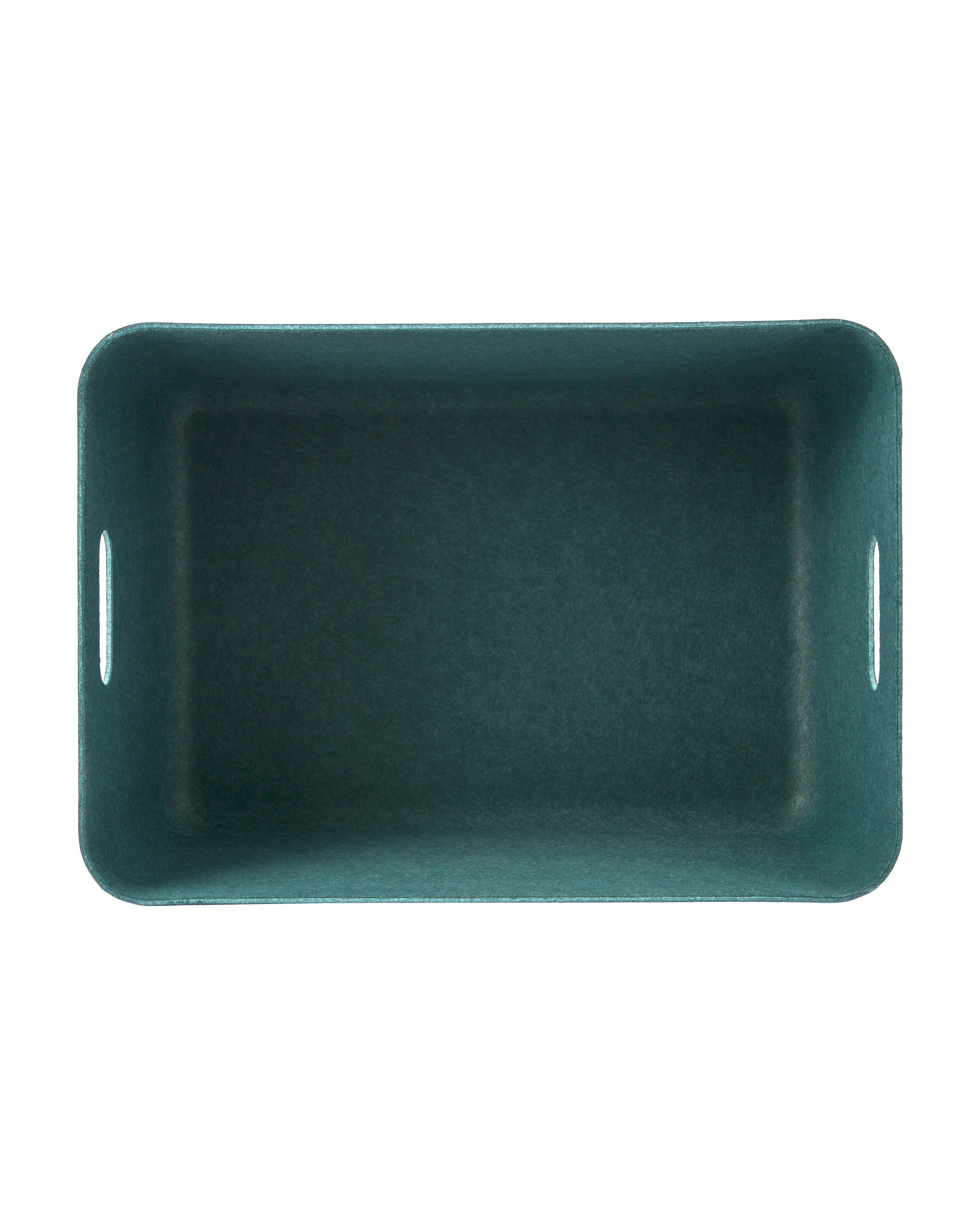 4 Moulded Felt Basket - Green, 4 of 5
