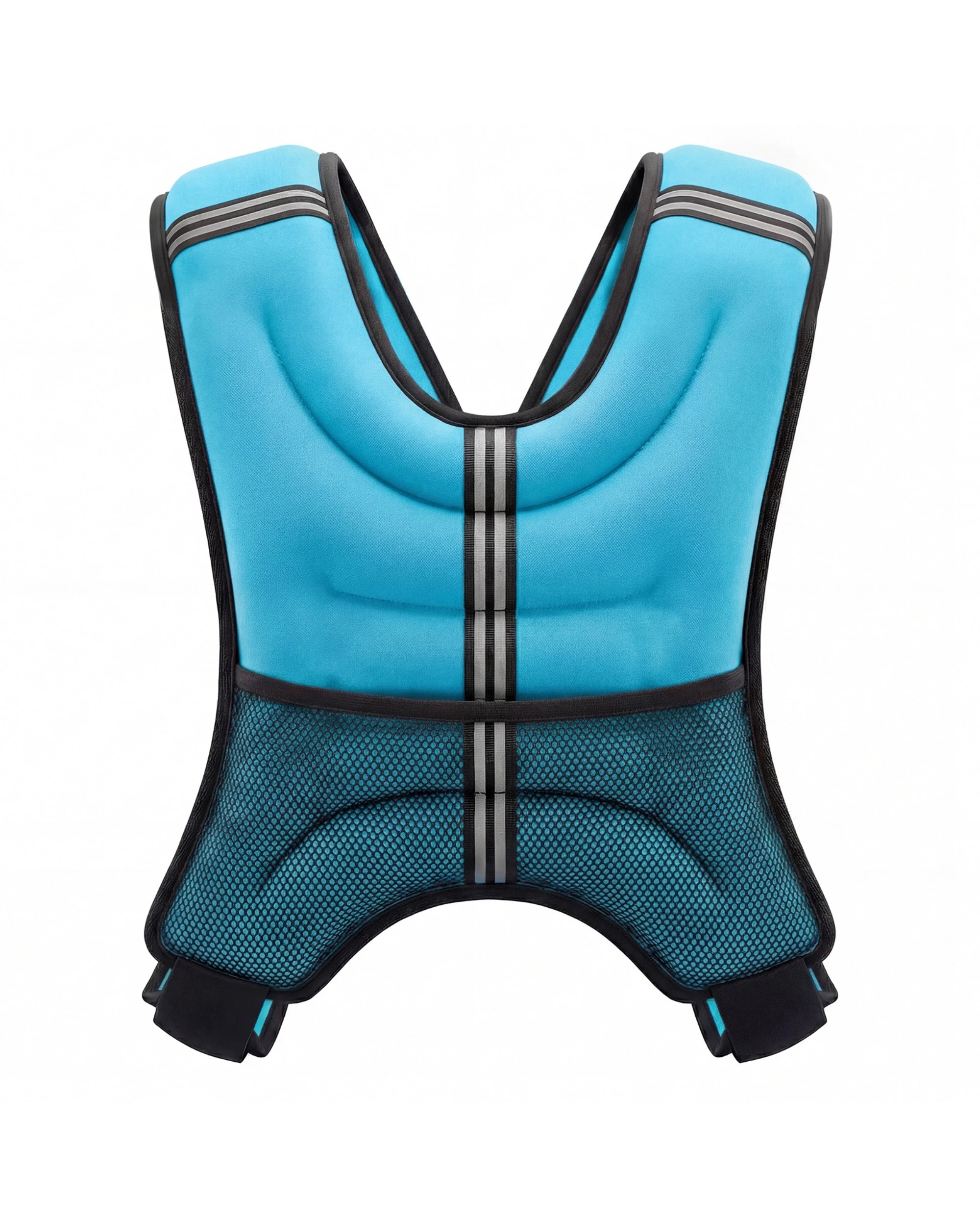 4 Advwin Adjustable 8kg Weighted Vest - Blue, 4 of 8