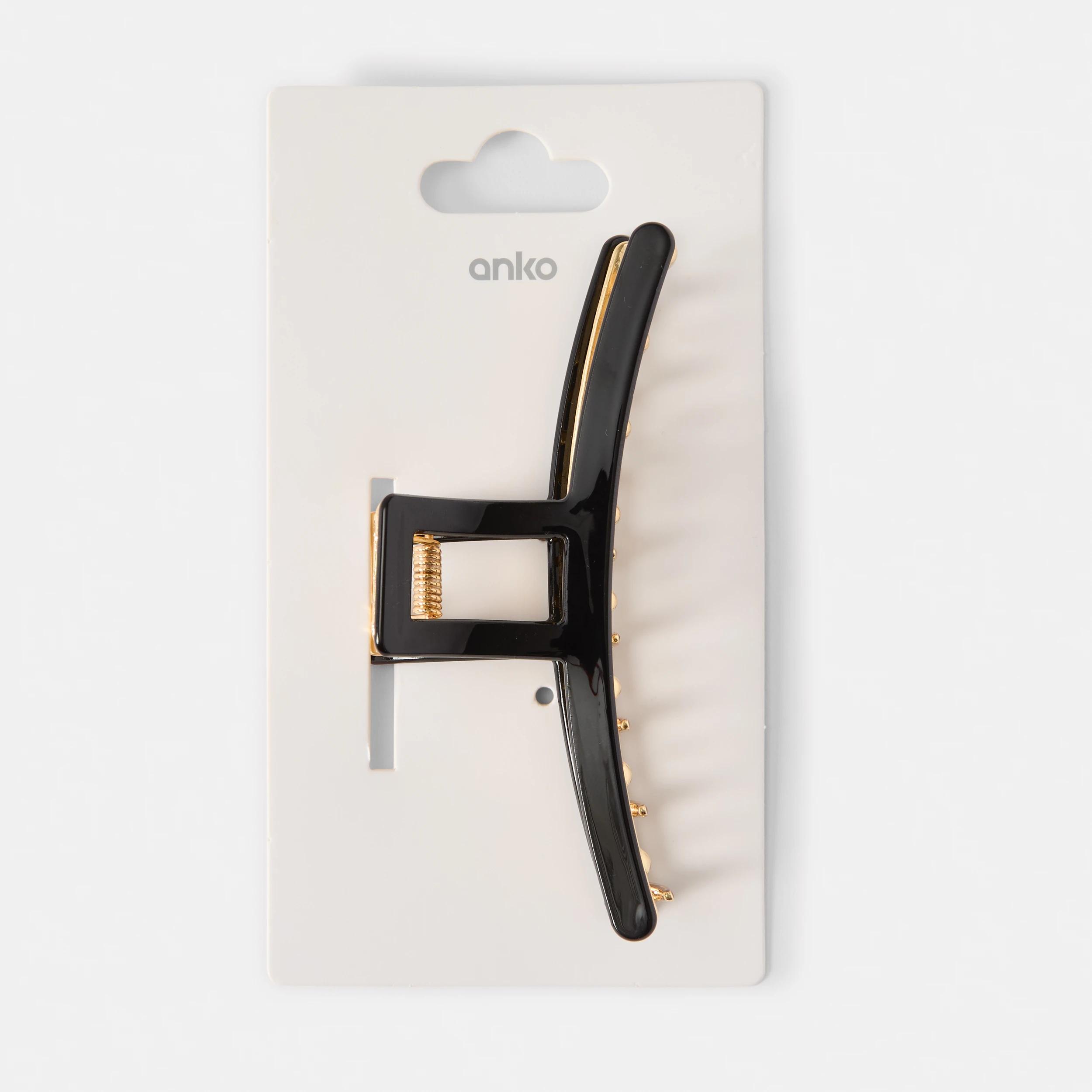 4 Black Resin Claw Hair Clip Black, 4 of 4