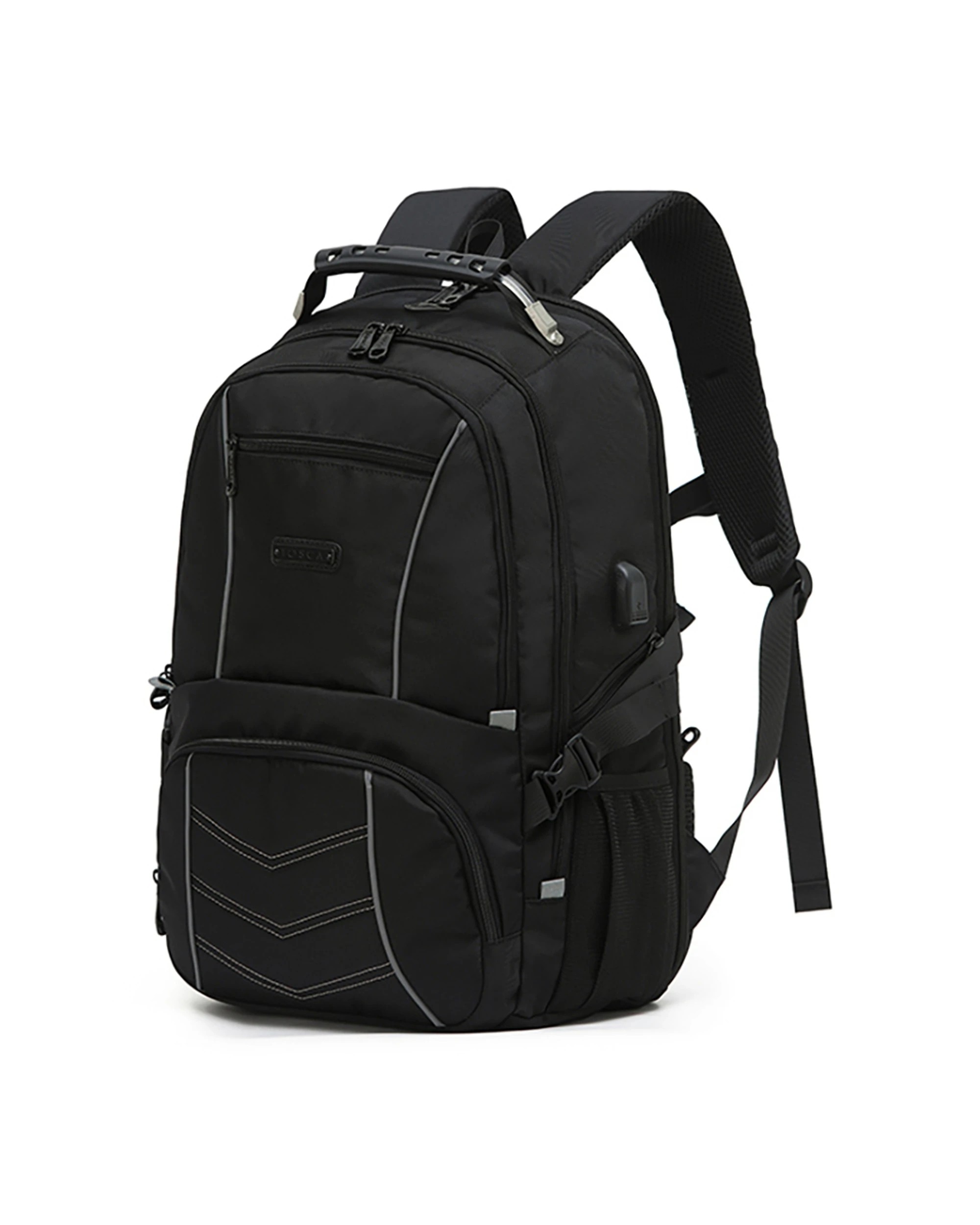 1 Tosca Deluxe 15.6" Laptop Padded Backpack - Black, 1 of 4
