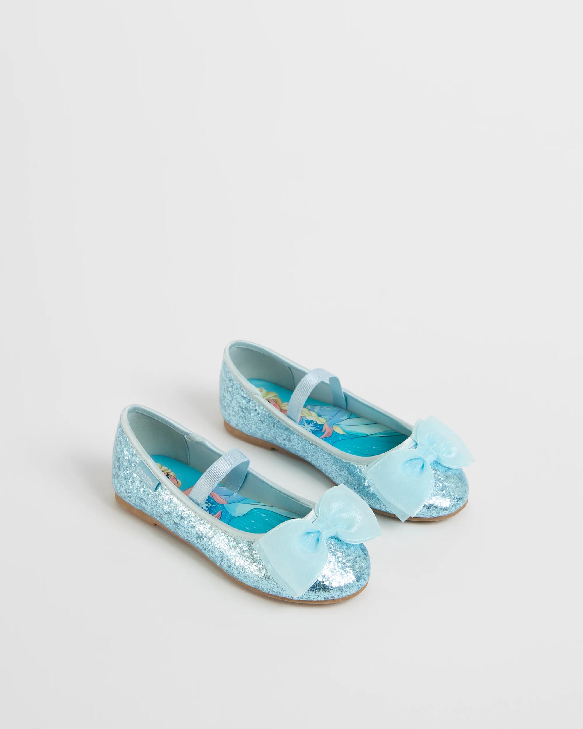 2 Disney Glitter Ballet Flats BLUE, 2 of 3