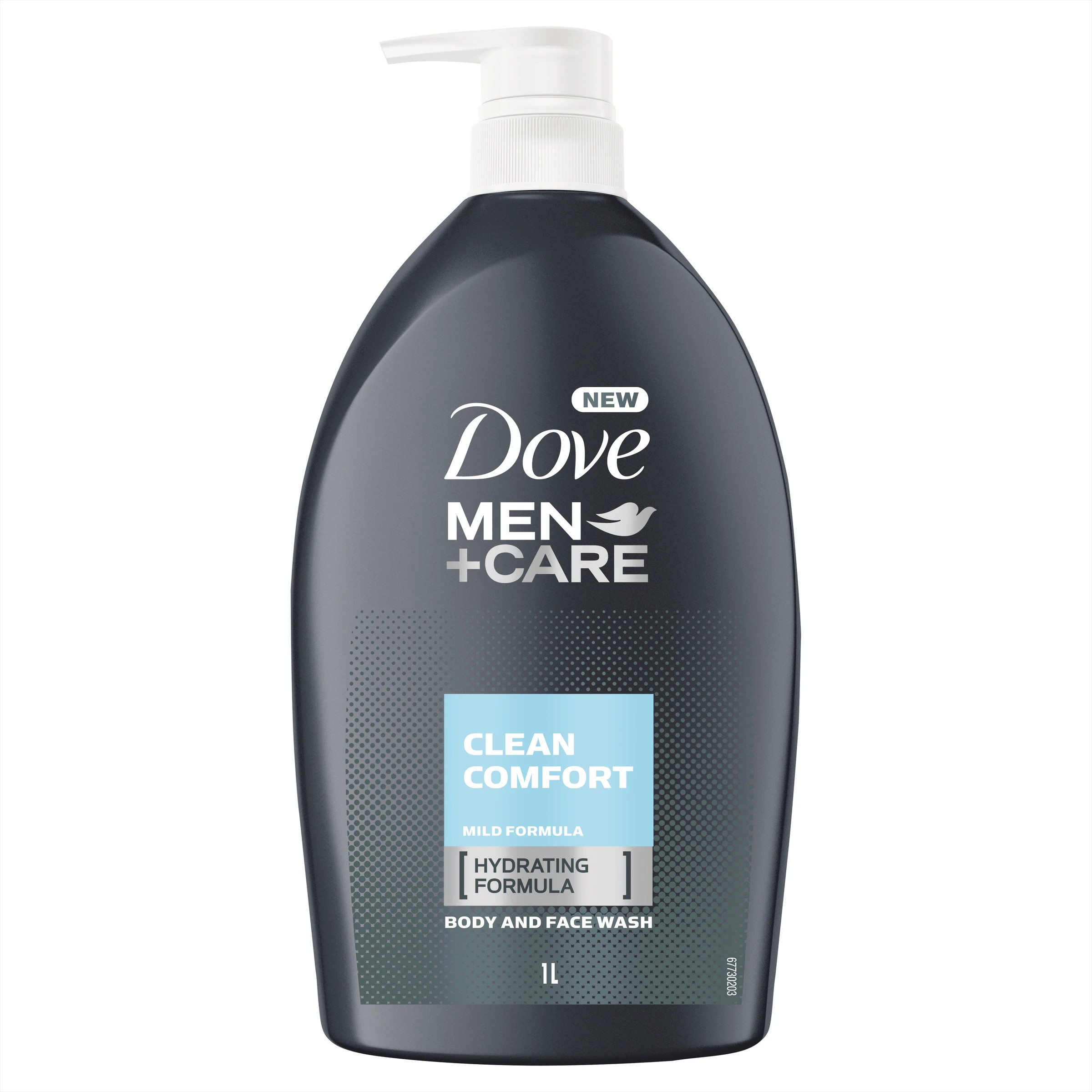 1 Dove Men+Care Clean Comfort Body and Face Wash 1L - Cedarwood and Bergamot Scented, 1 of 6