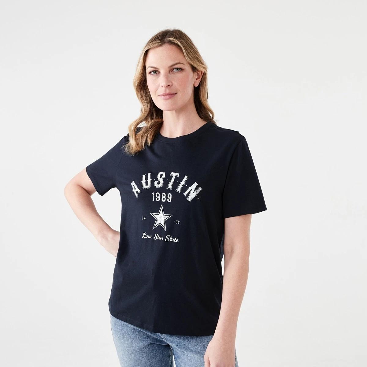1 Short Sleeve Printed T-shirt Austin, 1 of 5