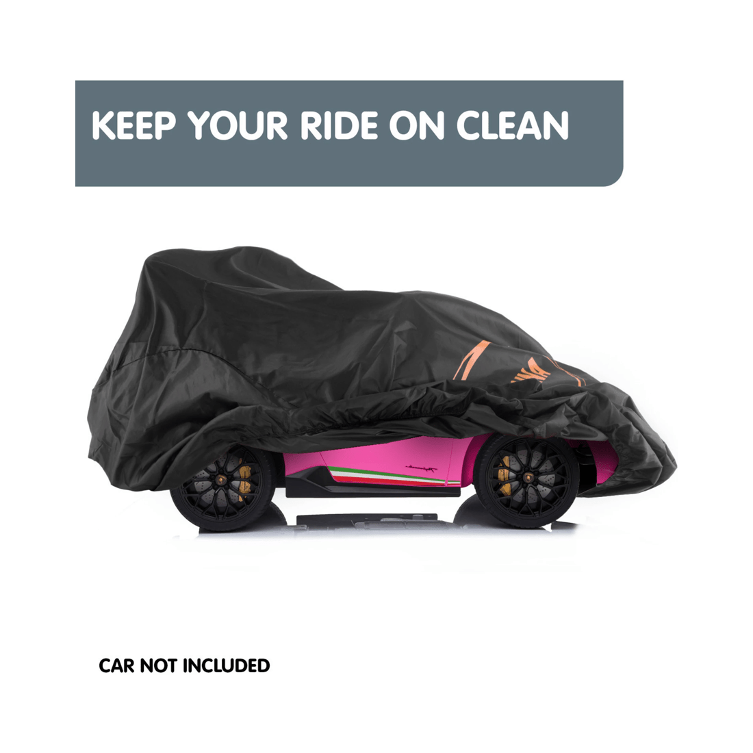 3 Kahuna Kids Ride On Cover - Black, 3 of 5