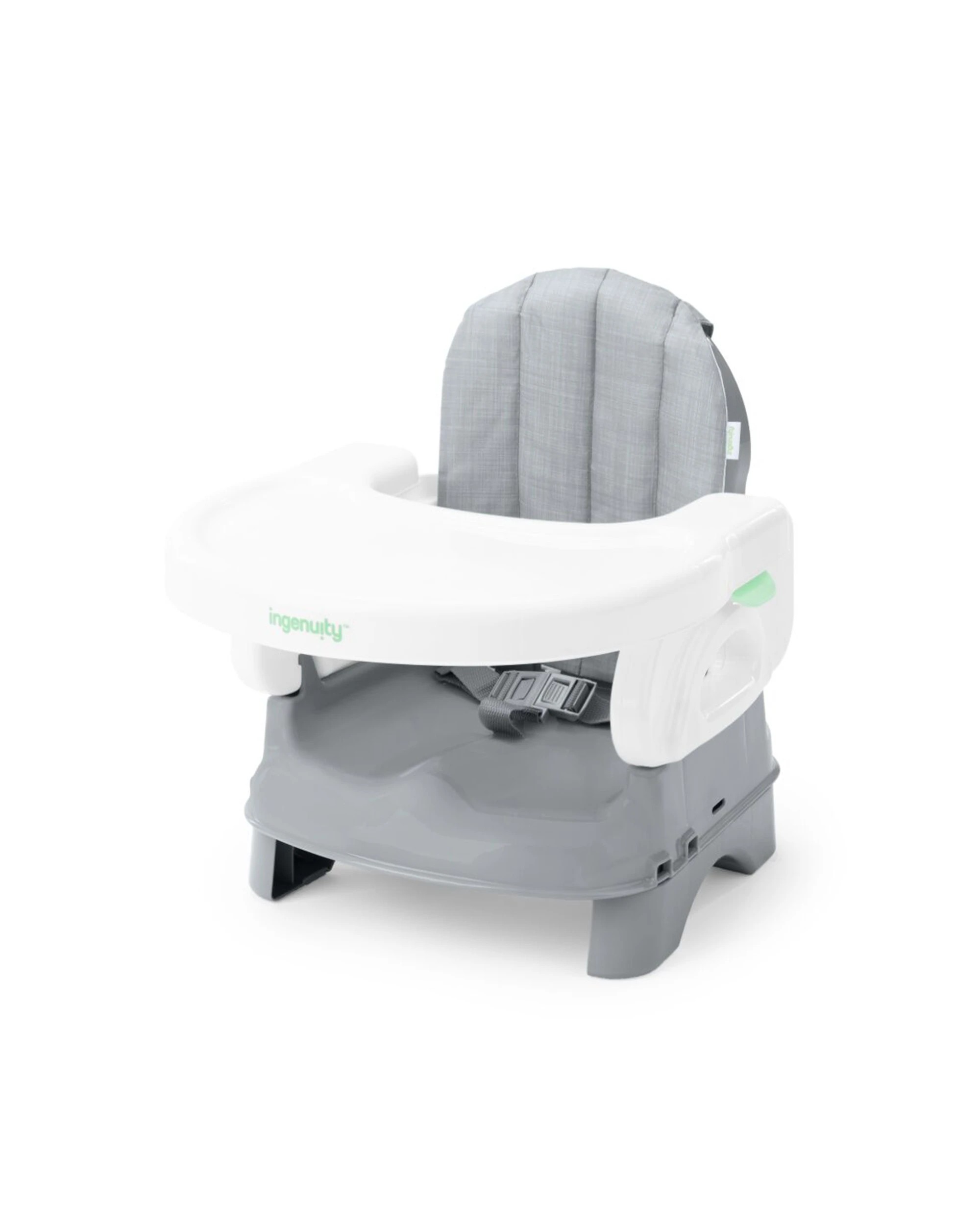 1 Ingenuity Deluxe Comfort Folding Baby Booster High Chair 5-36 Months Portable - Grey, 1 of 7