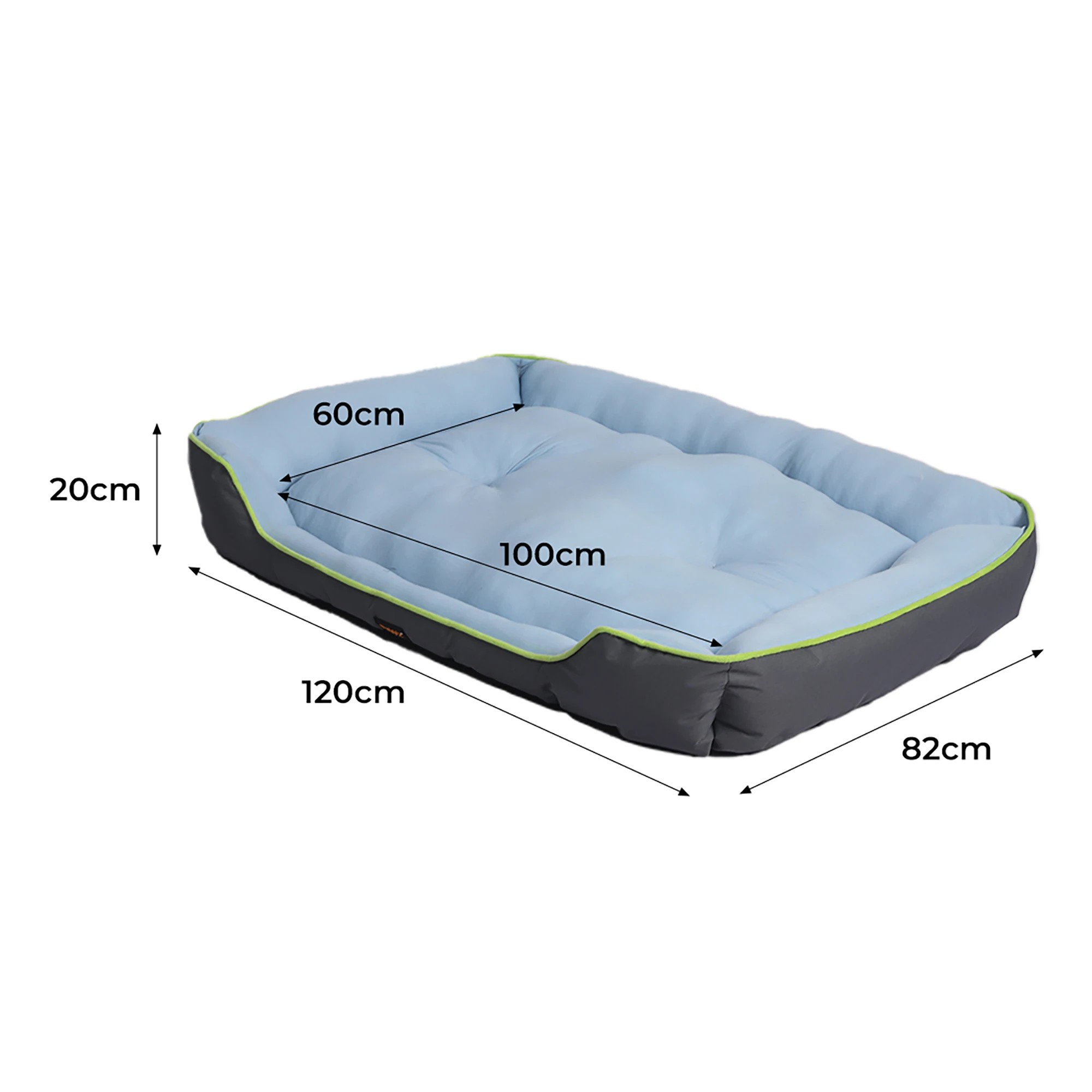 3 Pawz Pet Cooling Bed Sofa Mat Bolster Insect Prevention Outdoor Summer XXL Grey, 3 of 7