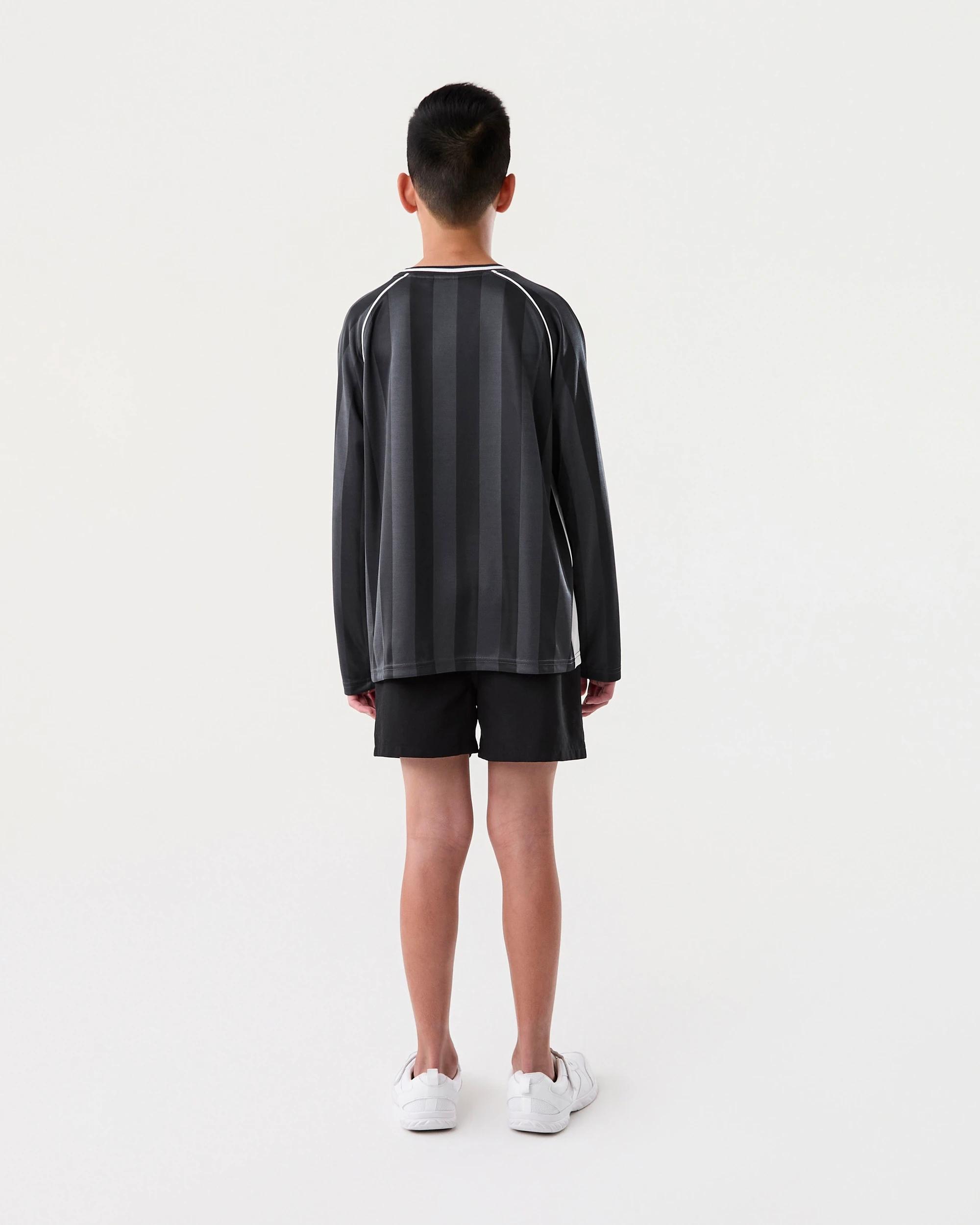 8 Long Sleeve Mesh Sports T-shirt Blk Varsit, 8 of 8