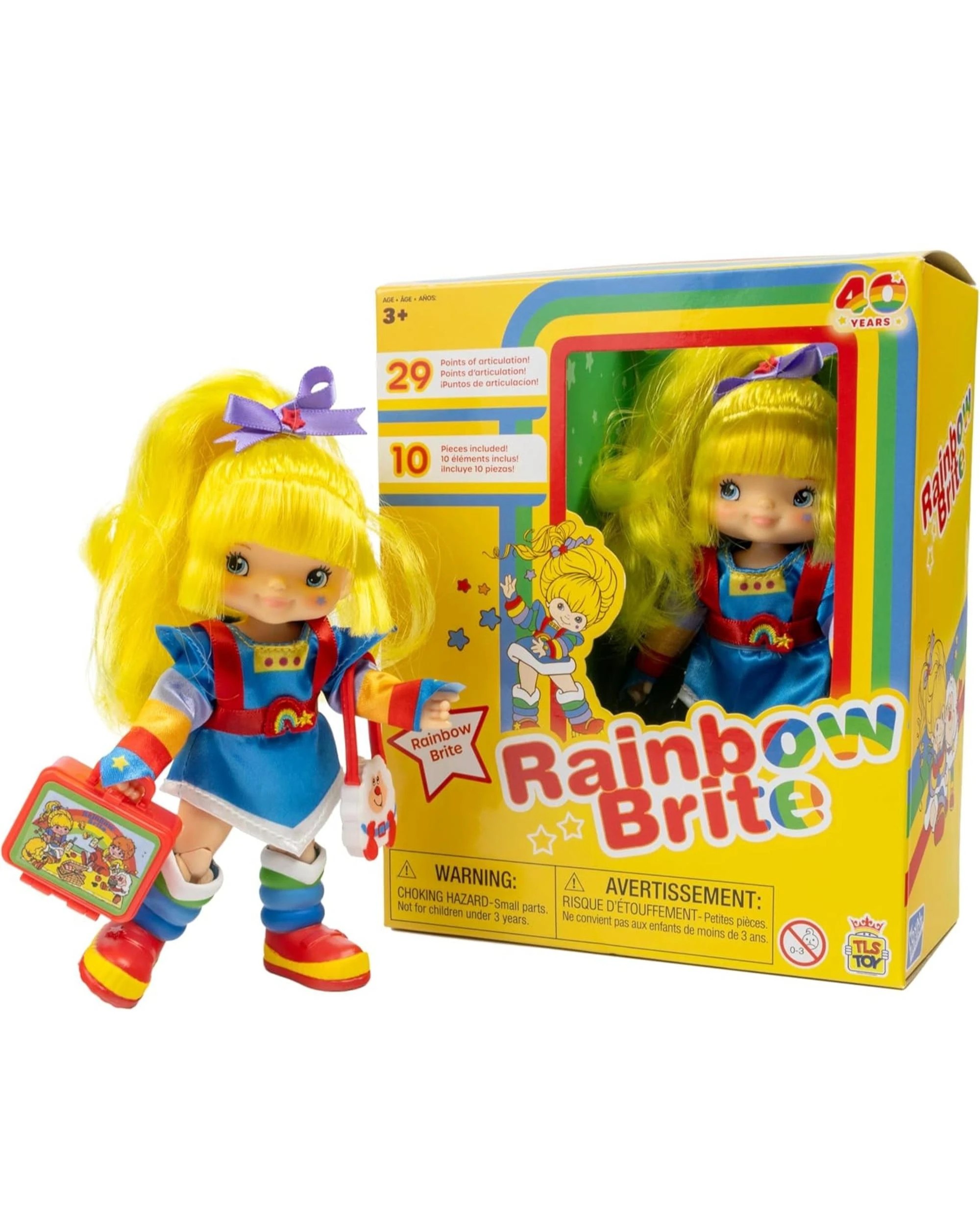 1 Rainbow Brite 40th Anniversary Rainbow Brite 5.5 inch Fashion Doll, 1 of 6