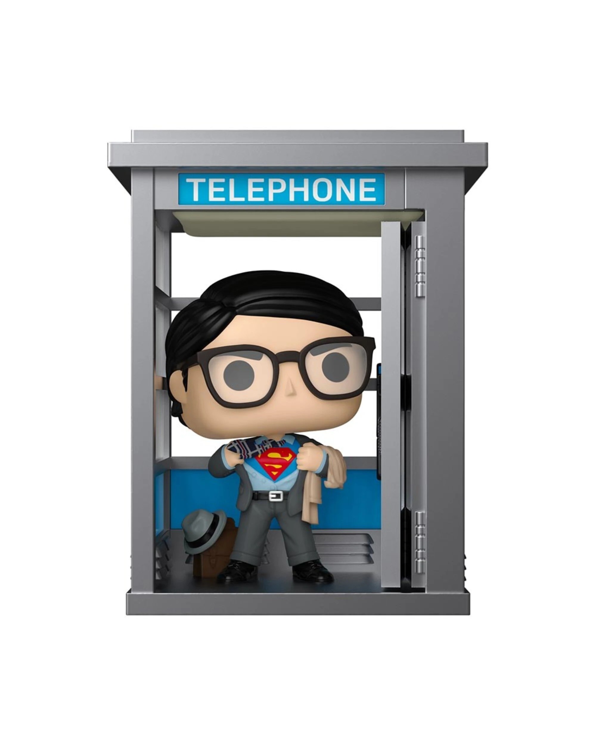 1 Superman: The Movie (1978) - Superman in Phone Booth Deluxe Pop! Vinyl Figure, 1 of 2