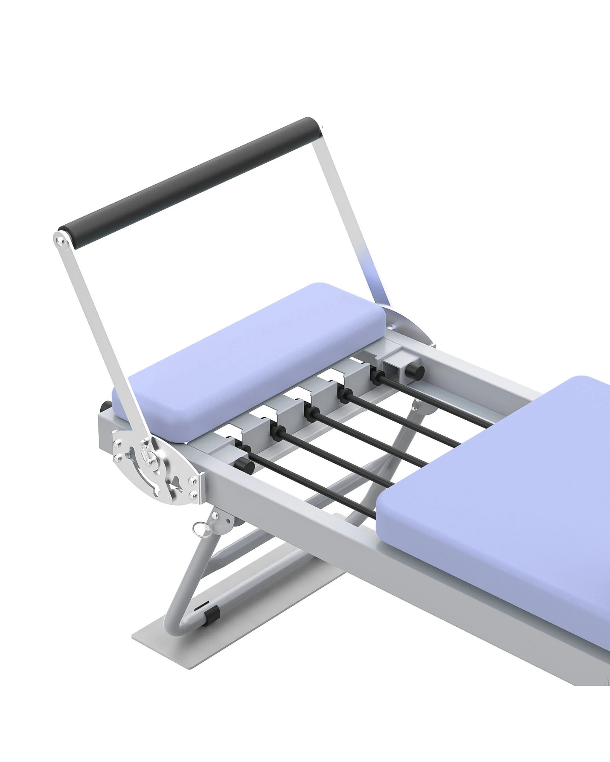 4 Advwin Foldable Pilates Reformer Machine Exercise Equipment with Wheels Purple, 4 of 7