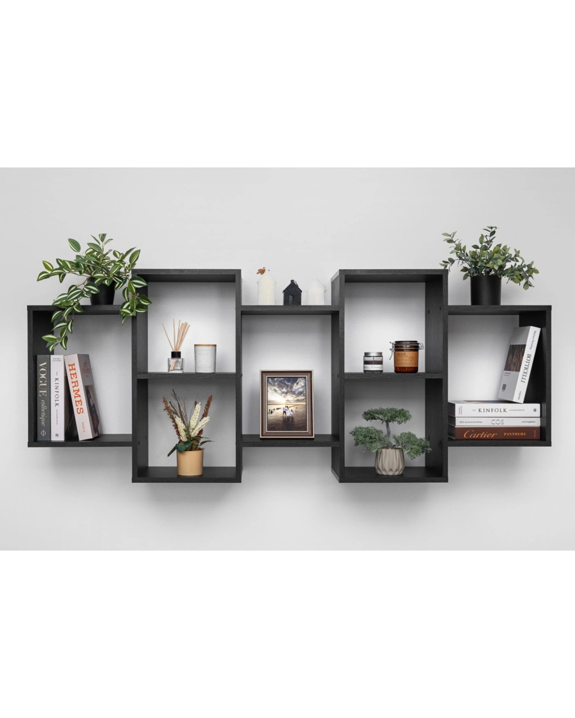 2 European Cabinetry Lisbon Decorative Display Shelf Nordic Ash - Brown, 2 of 3