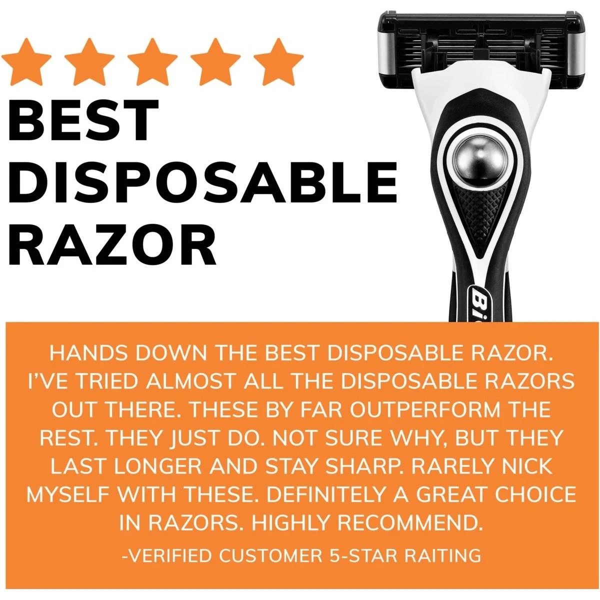 8 BIC Flex 5 Hybrid Men's 5-Blade Disposable Razor Shaving Kit - Blue, 8 of 9