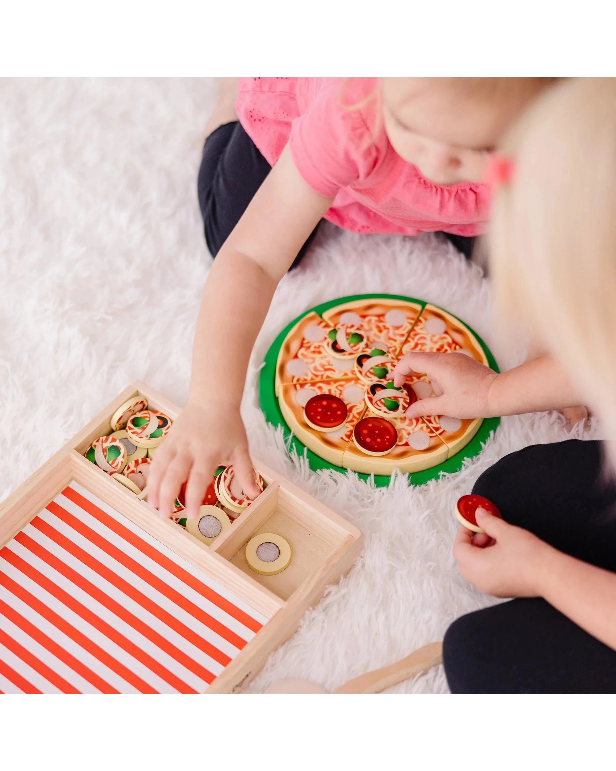 6 Melissa and Doug Wooden Pizza Party Play Set, 6 of 9
