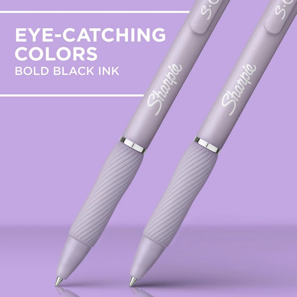 2 Sharpie S-Gel Retractable Gel Pen 0.7mm Violet 4 Pack, 2 of 3