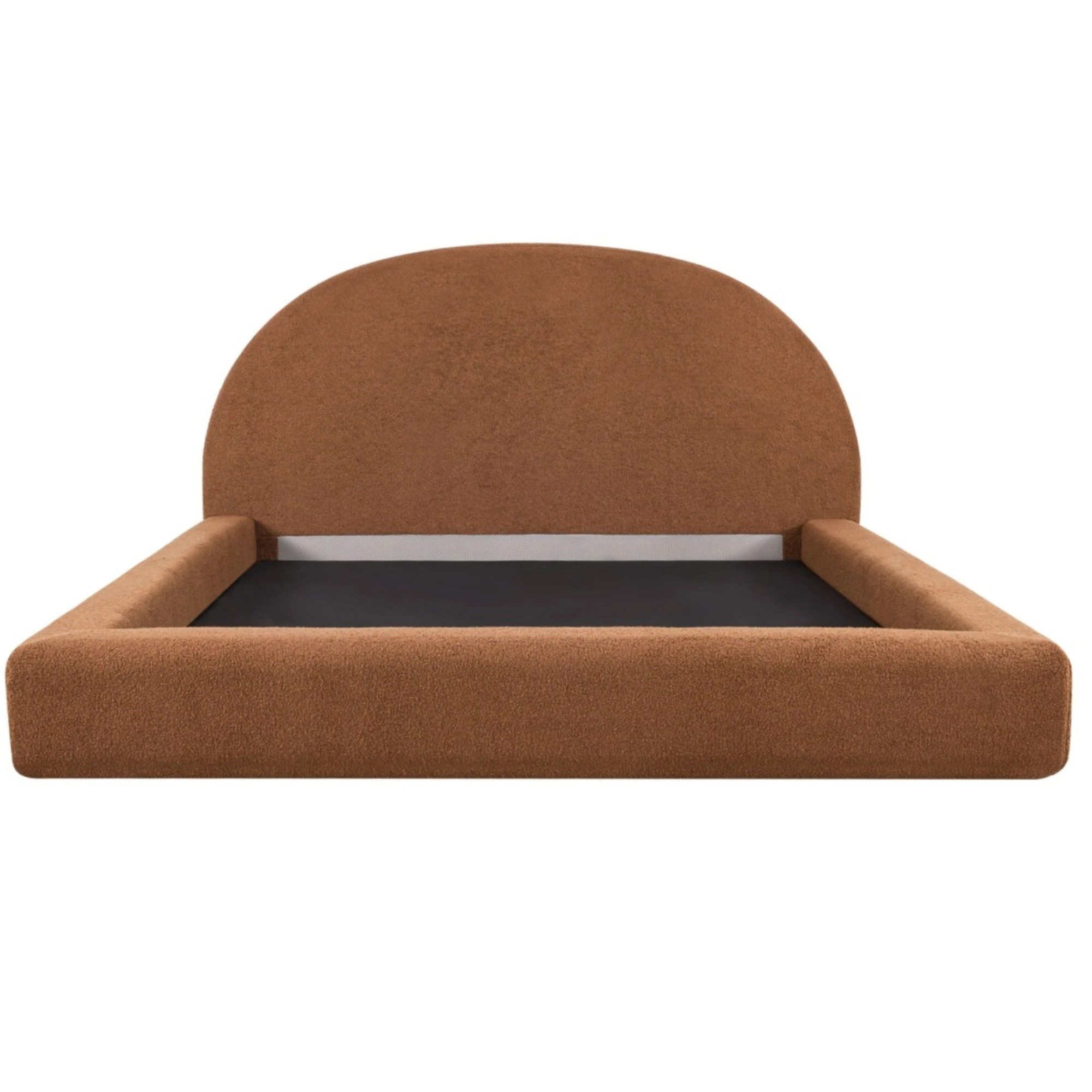 4 Milano Contour Boucle Tool Free Bed Frame - King Bed - Brown, 4 of 5