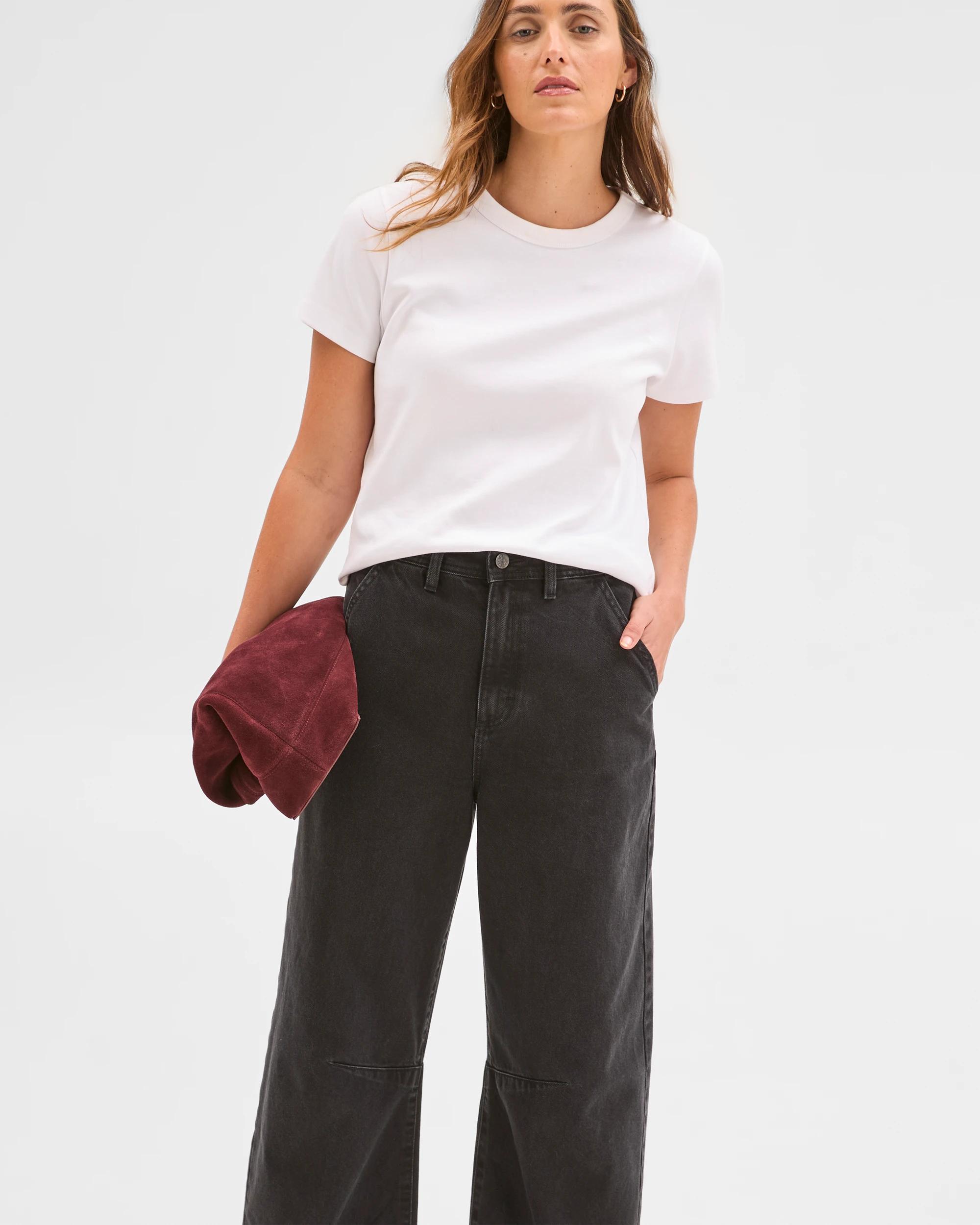 4 Target Denim Cate Relaxed Barrel Denim Jeans CLEAN BLACK, 4 of 7