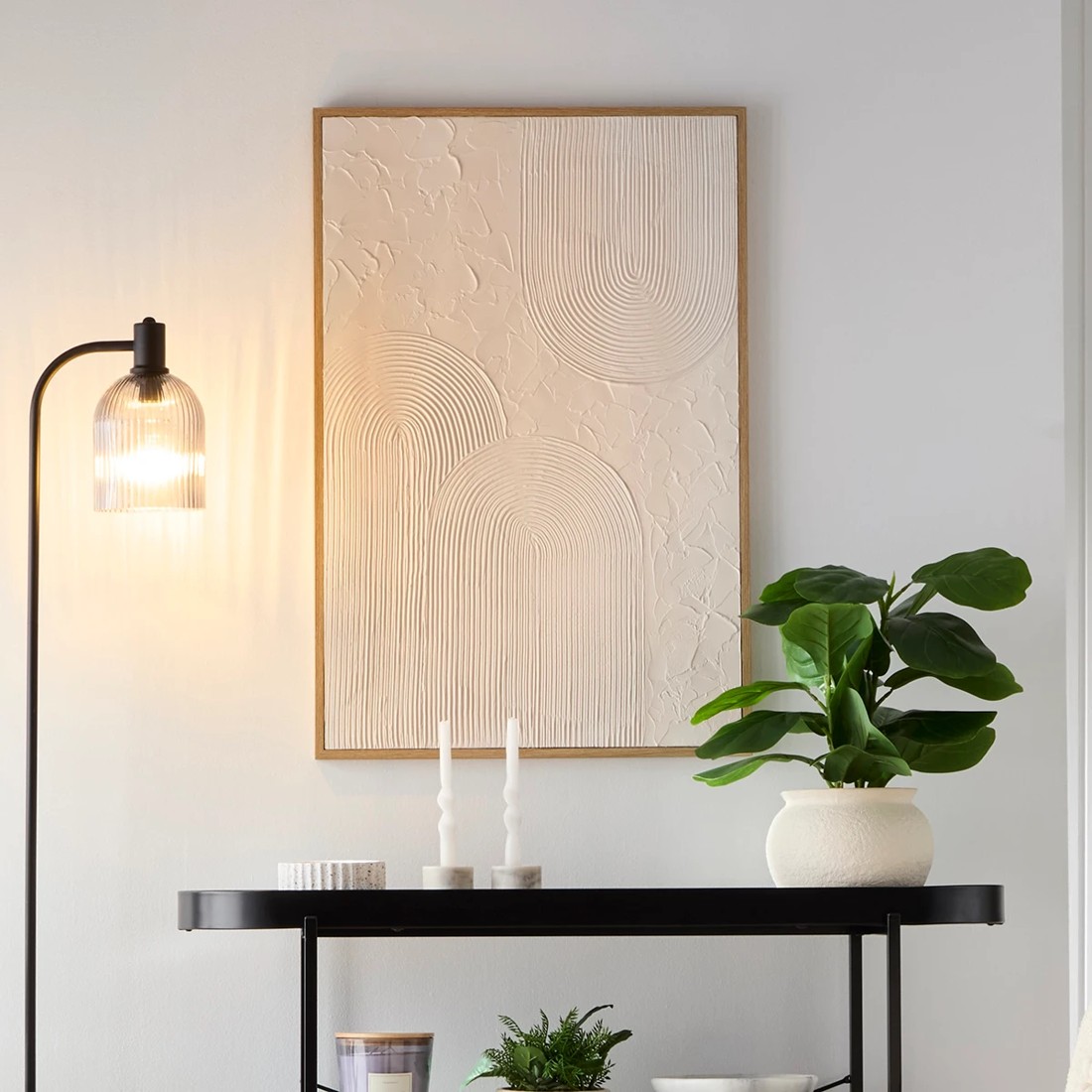 5 Textured Abstract Framed Canvas, 5 of 6