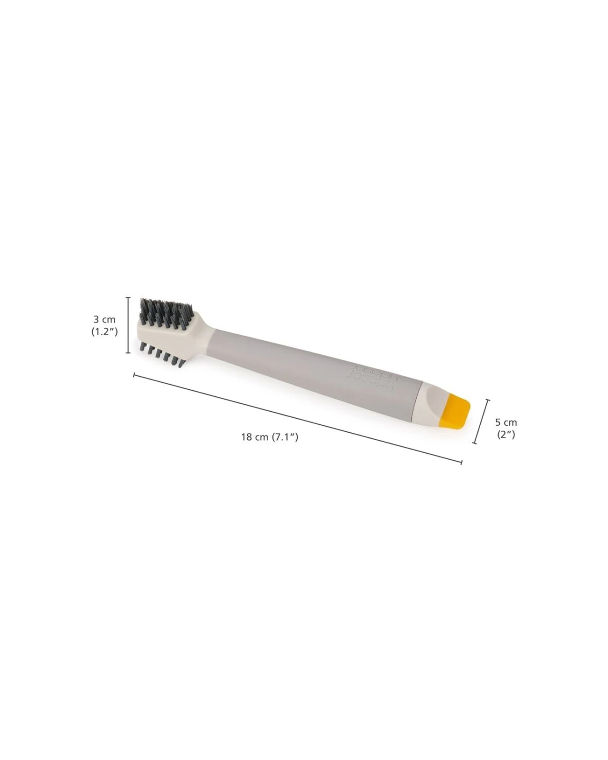 5 Joseph Joseph CleanTech 3-In-1 Bathroom Grout And Corner Detail Brush Stone - Beige, 5 of 7