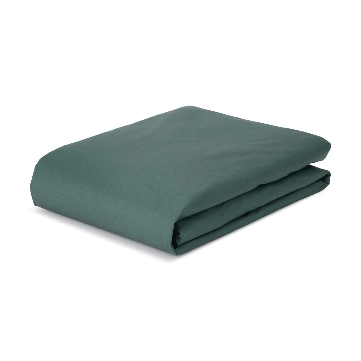 2 250 Thread Count Cotton Rich Fitted Sheet - Double Bed, Teal, 2 of 4