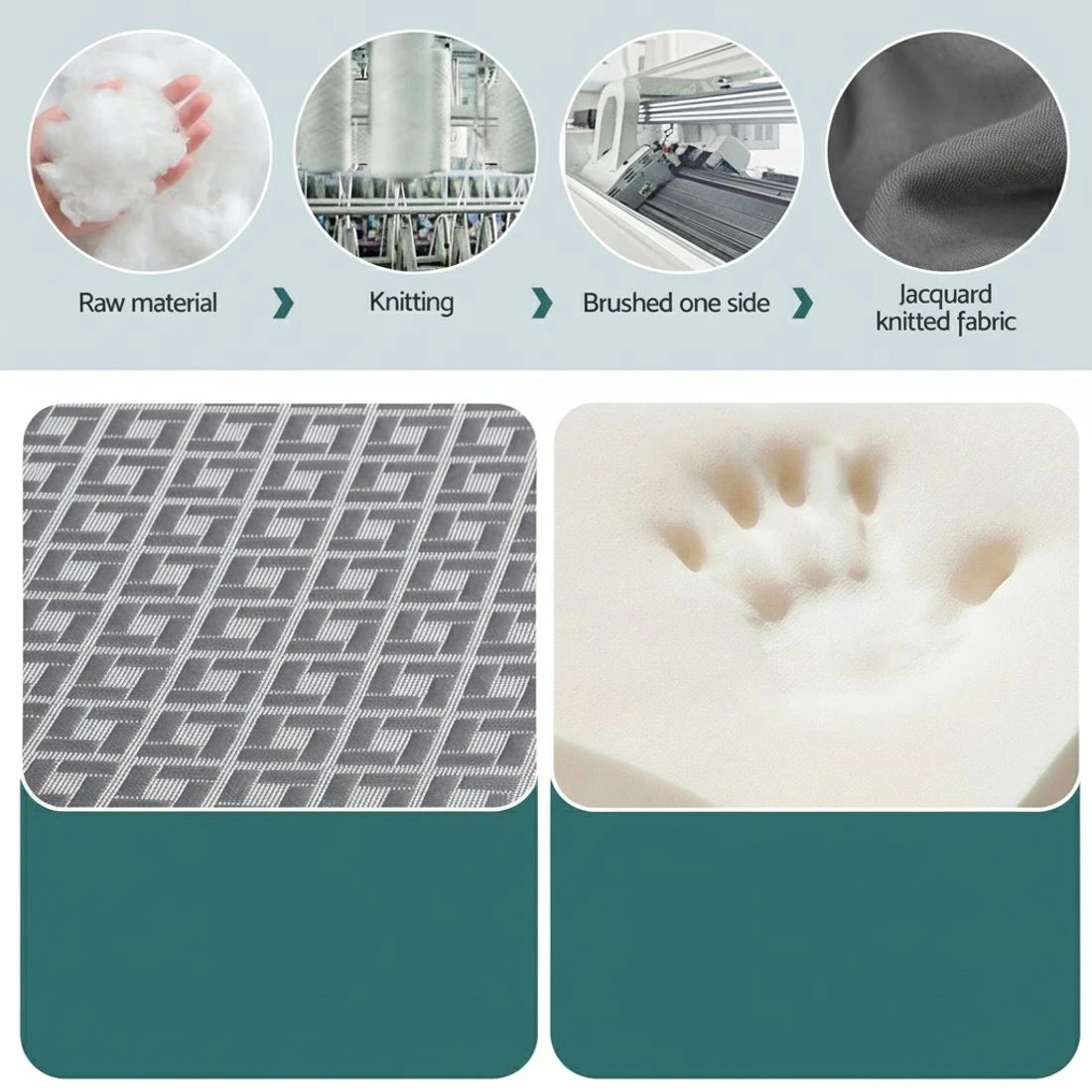 6 Giselle Foldable Mattress Folding Sofa Bed Trifold Memory Foam Camping Cushion Mat - Single Bed - Grey, 6 of 10