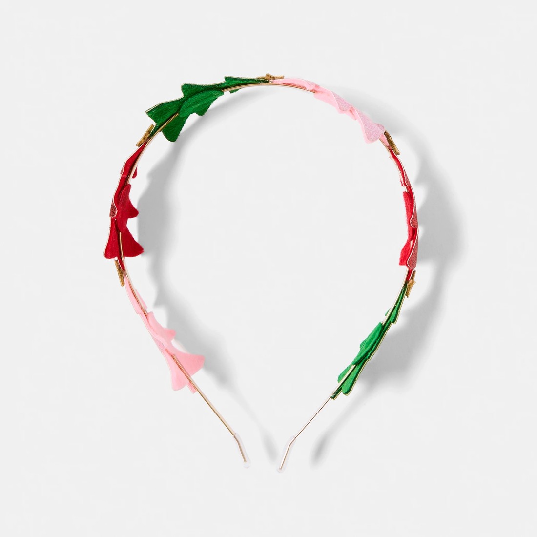 2 Christmas Coloured Tree Headband - Pink, 2 of 5