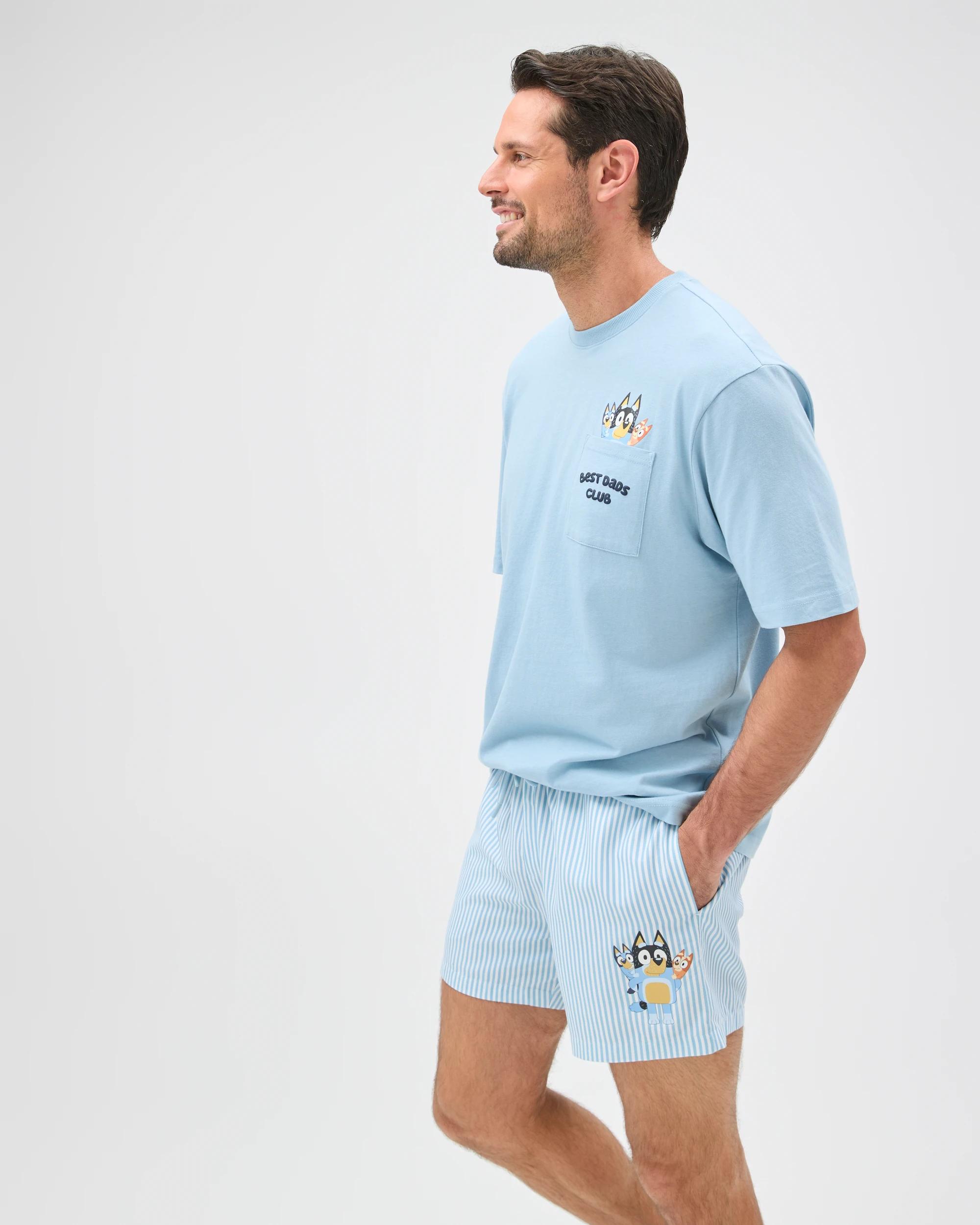 4 Bluey Stripe Shorts BLUE, 4 of 6