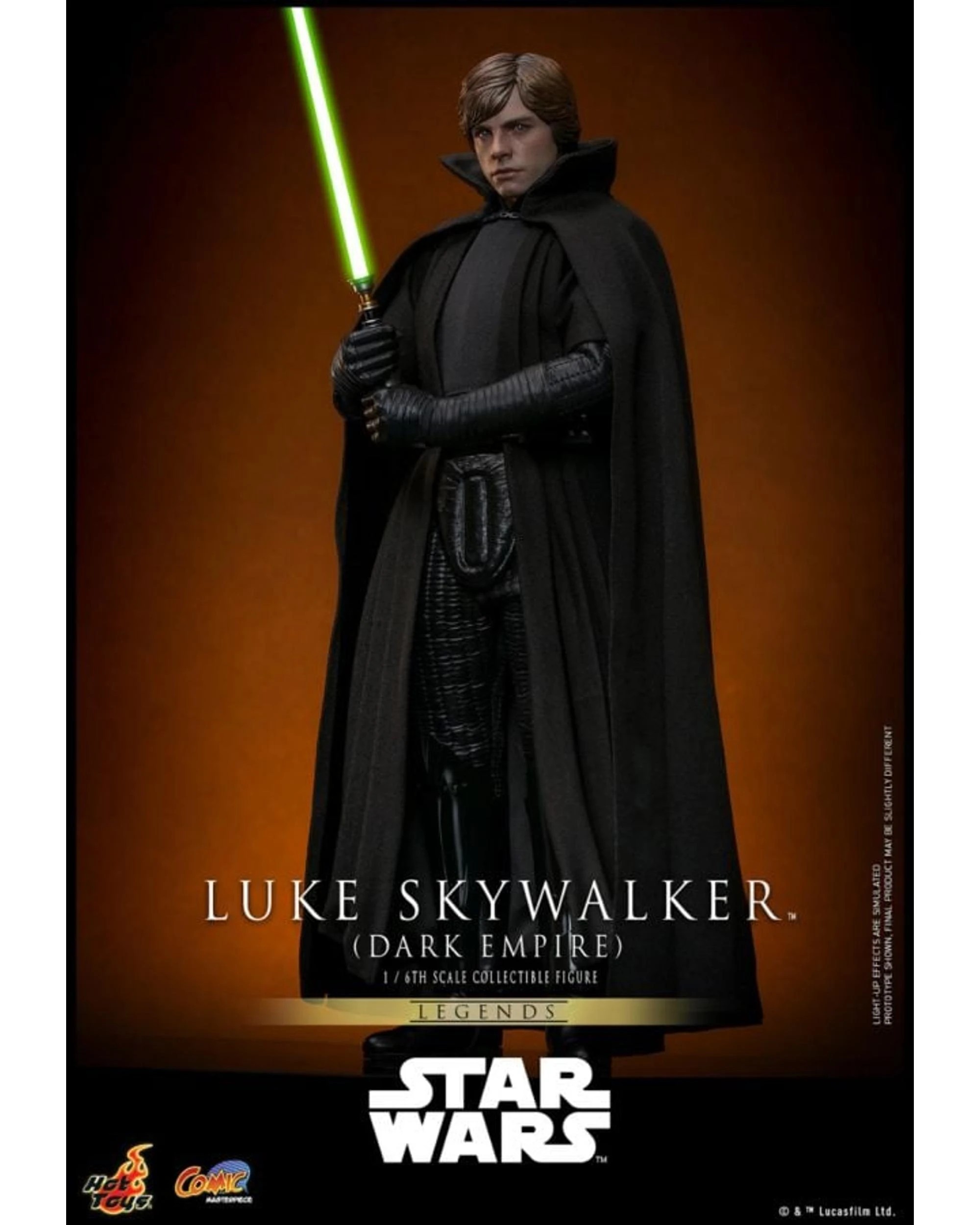 7 Hot Toys Star Wars Legends Luke Skywalker Dark Empire 1:6 Scale Action Figure, 7 of 10