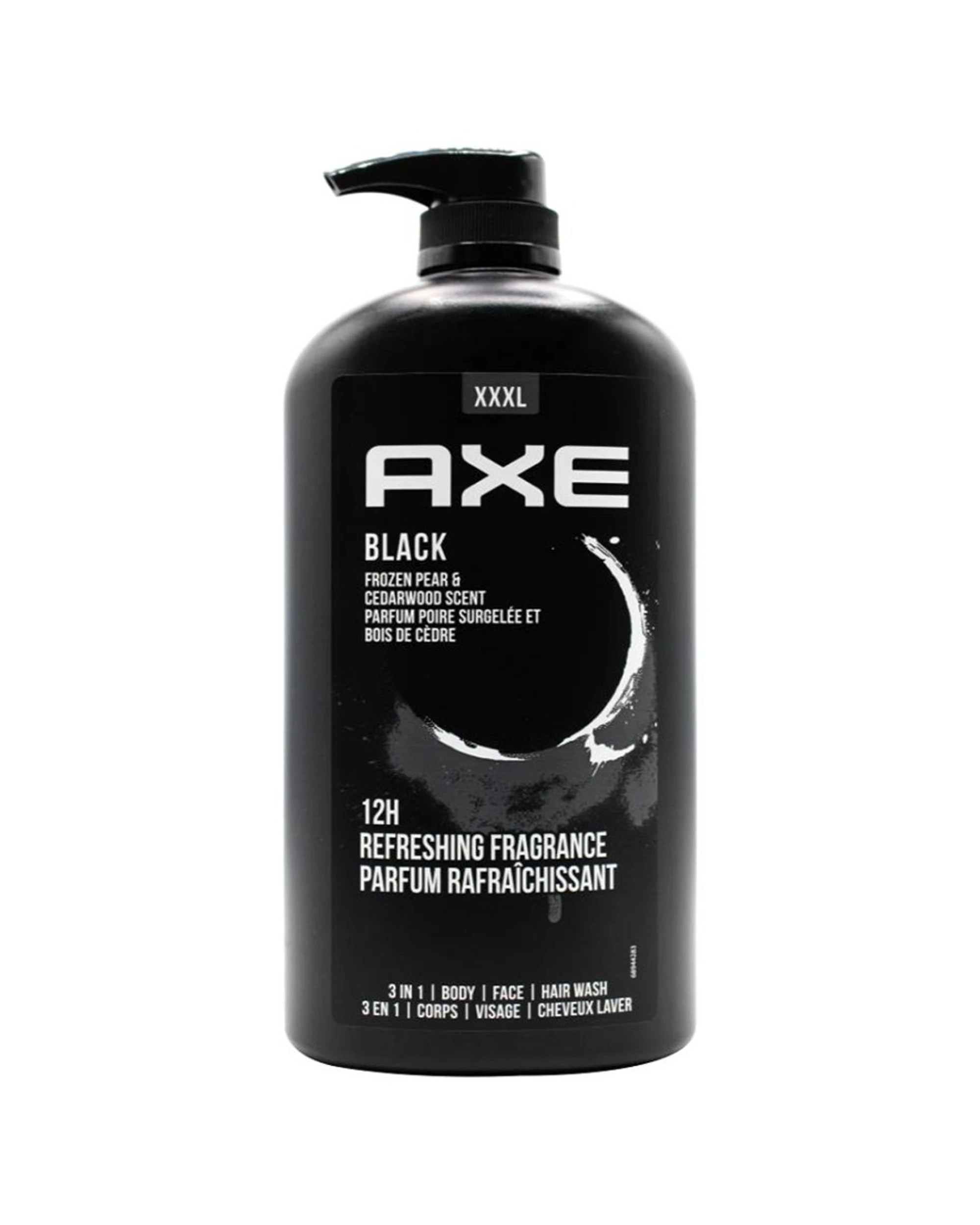2 Axe 6pk Men's 3 In 1 Face Hair Body Wash Frozen Pear & Cedarwood 1L - Black, 2 of 4