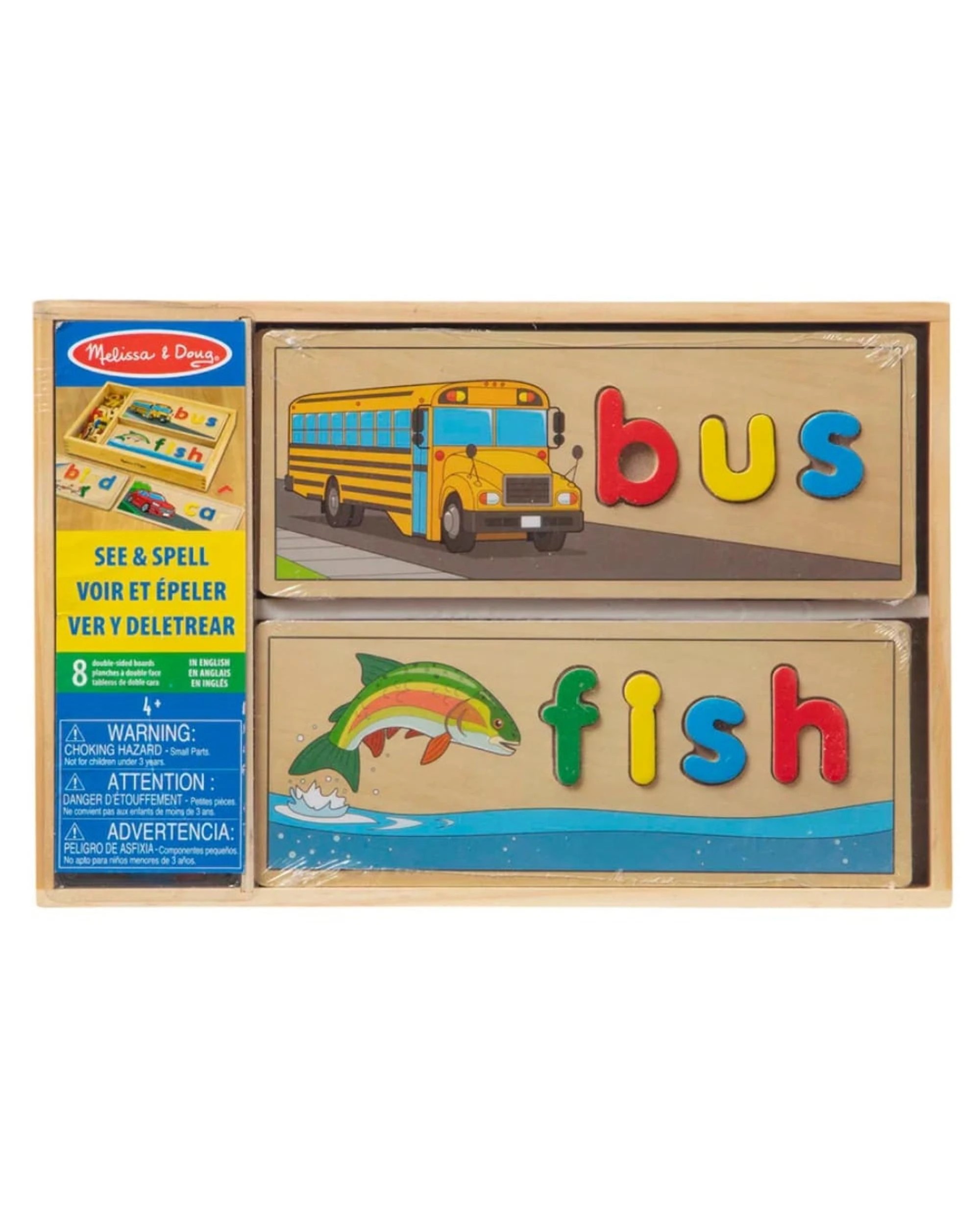 1 Melissa and Doug See and Spell Wooden Learning Toy, 1 of 6