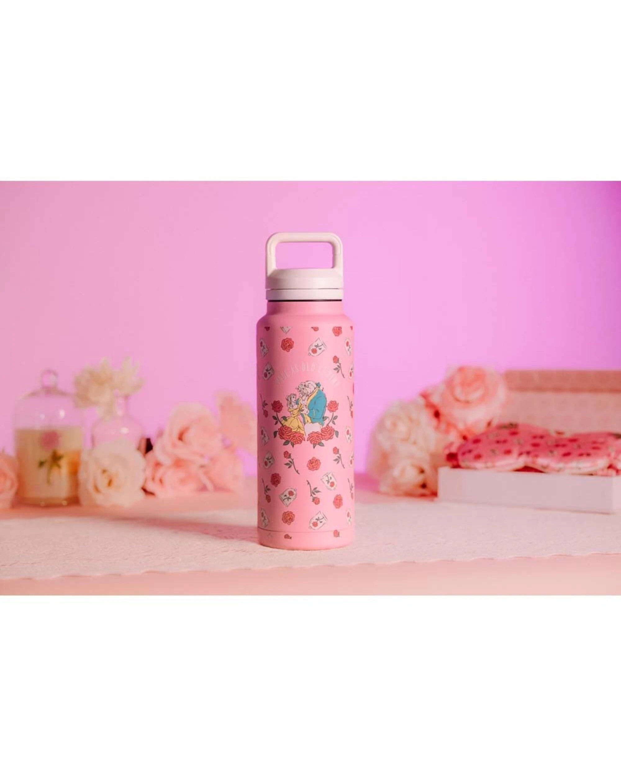 4 Disney - Beauty & The Beast - Ballroom Rose Premium Bottle - Pink, 4 of 4