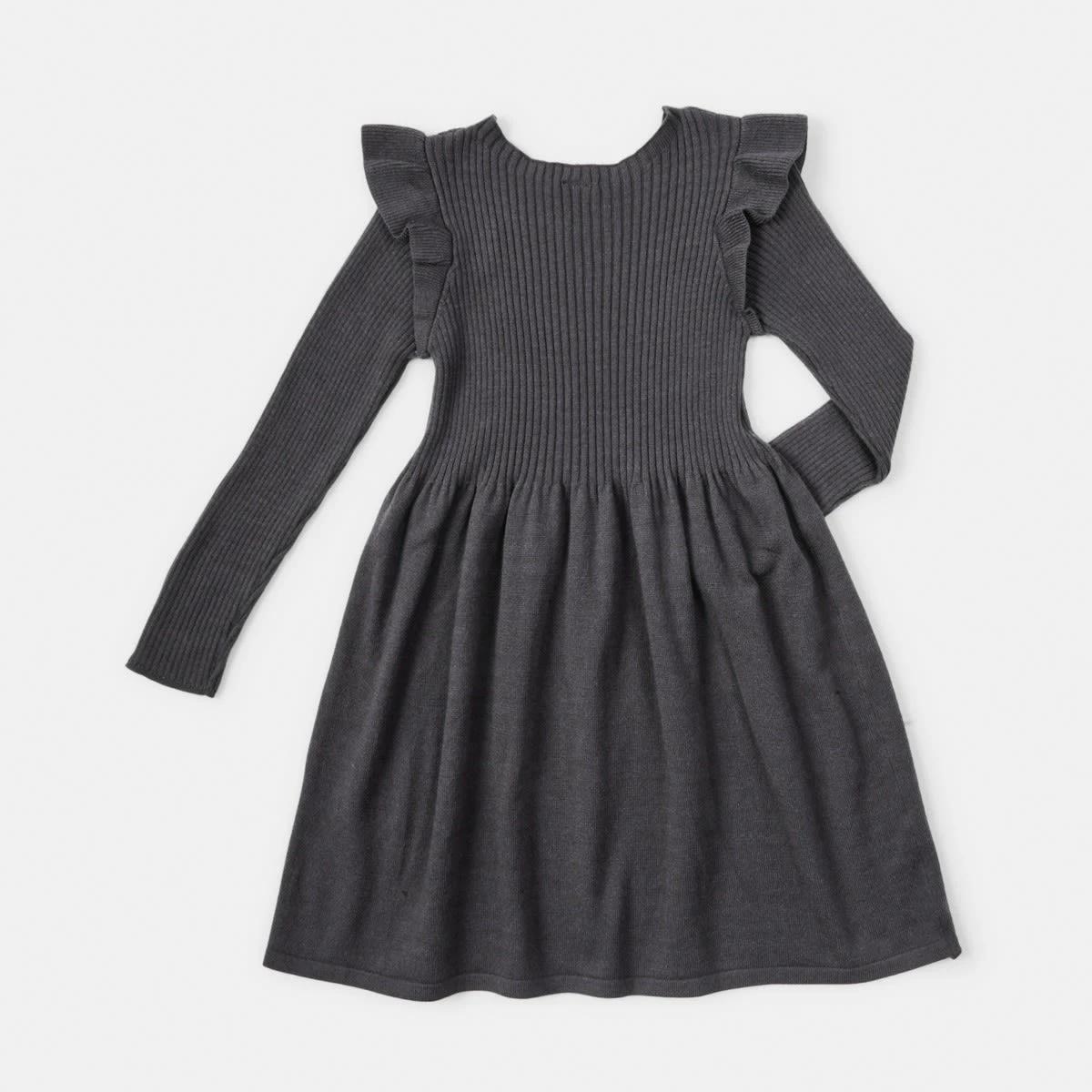 10 Long Sleeve Viscose Knit Dress Nine Grey, 10 of 10